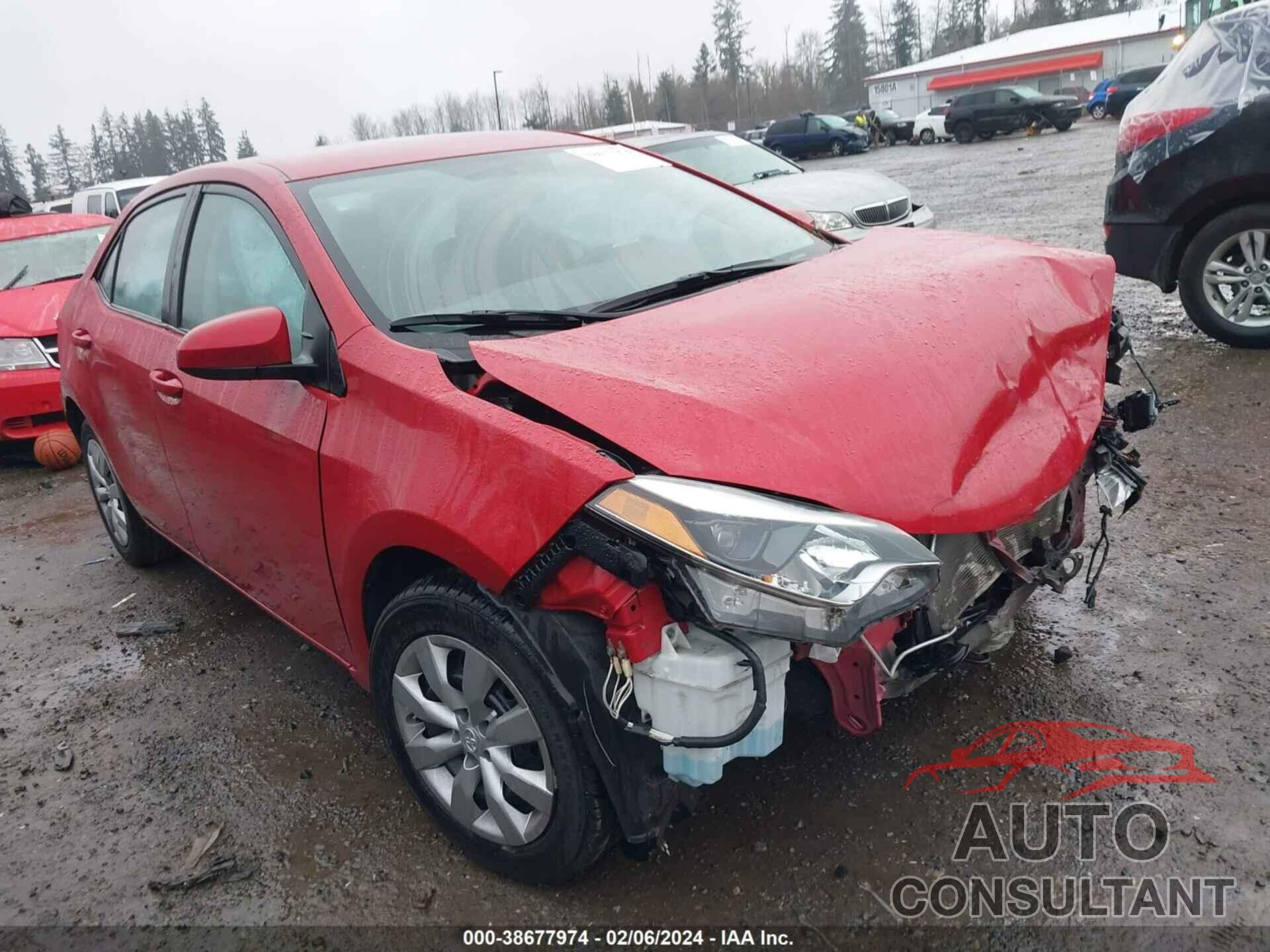 TOYOTA COROLLA 2016 - 2T1BURHE8GC498336