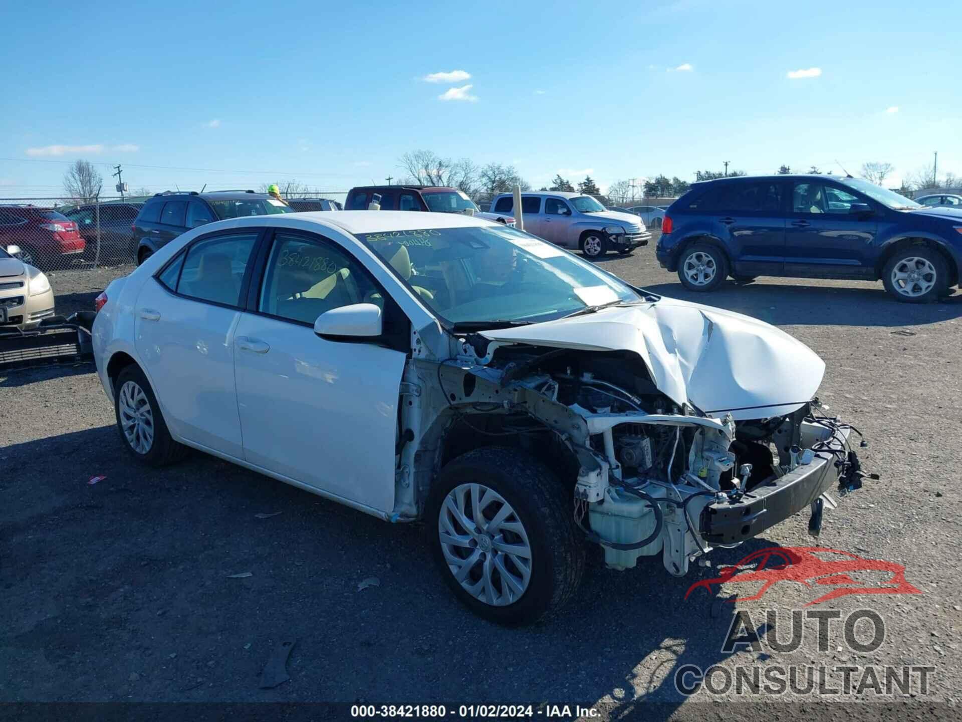 TOYOTA COROLLA 2017 - 2T1BURHE5HC875254