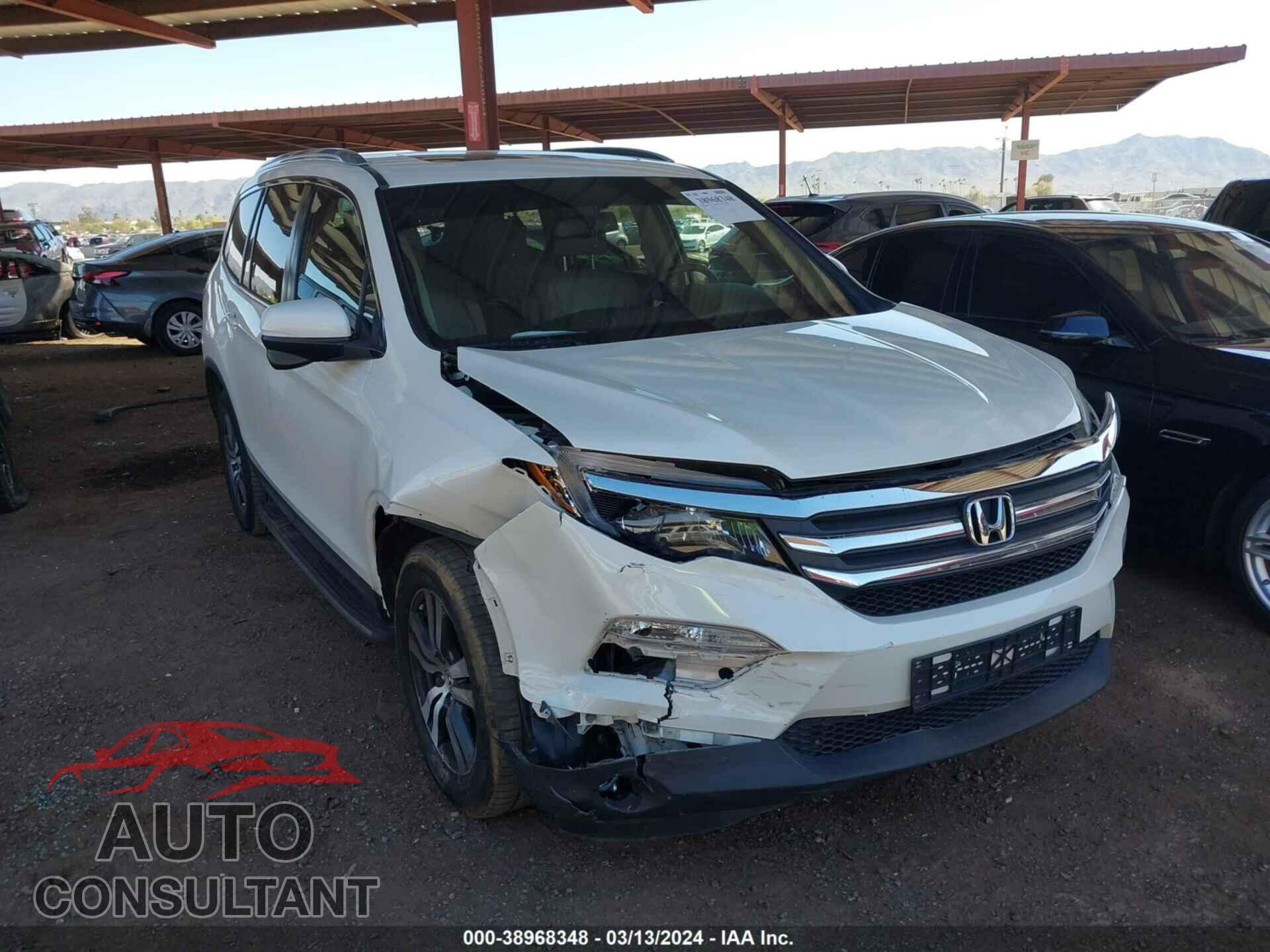 HONDA PILOT 2017 - 5FNYF5H76HB013624