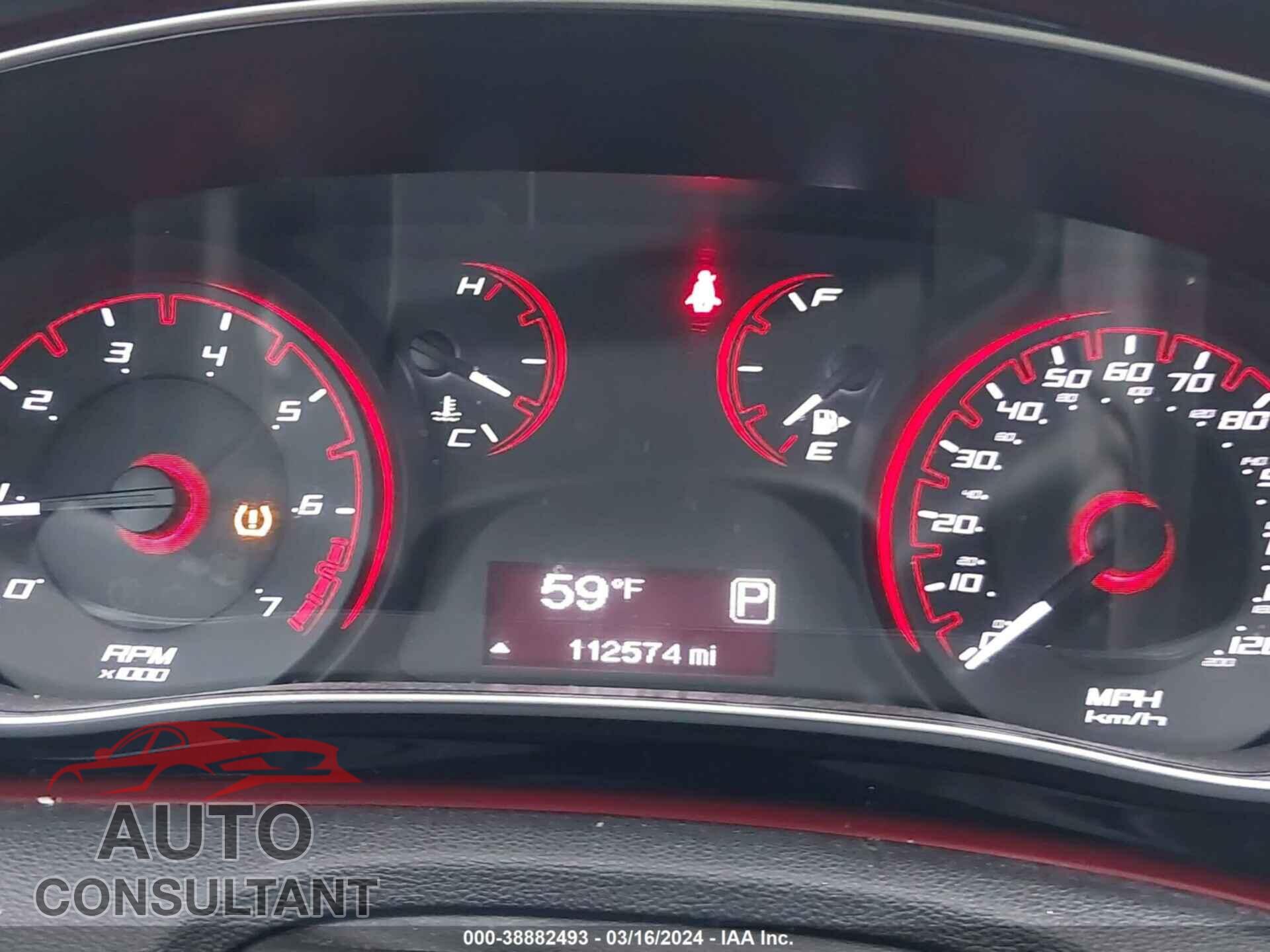 DODGE DART 2016 - 1C3CDFAA5GD506085