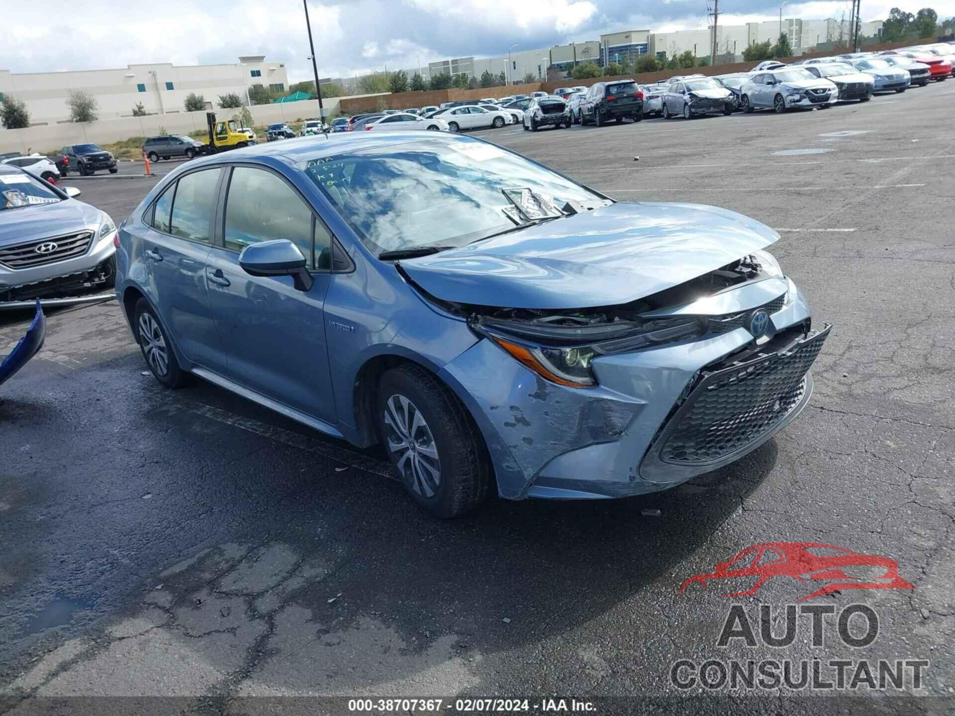 TOYOTA COROLLA 2021 - JTDEAMDE7MJ024246