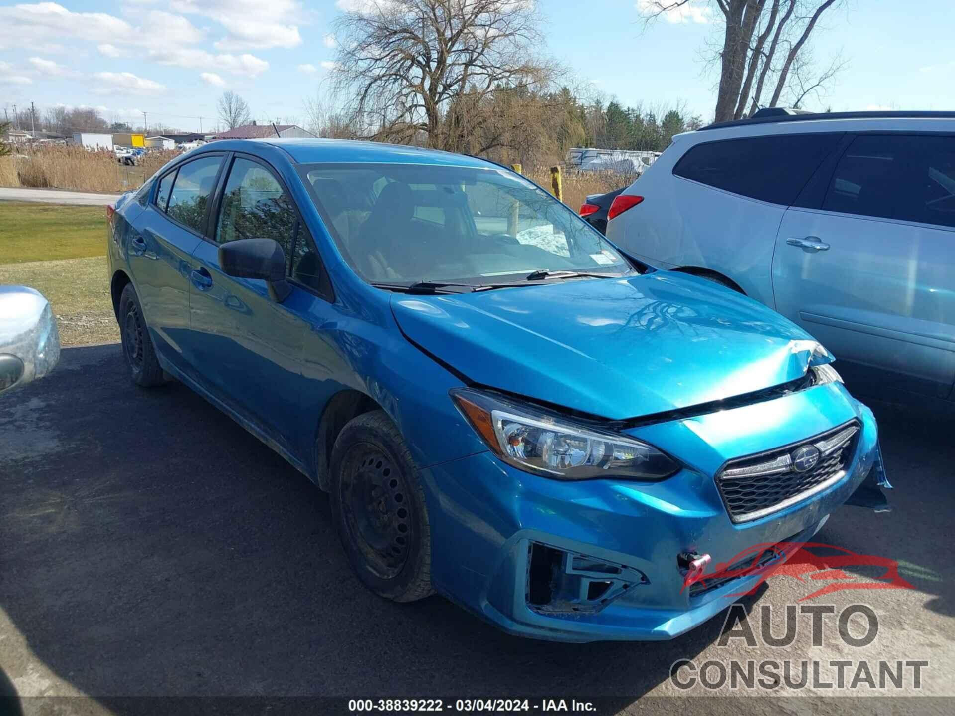 SUBARU IMPREZA 2017 - 4S3GKAA68H3604150