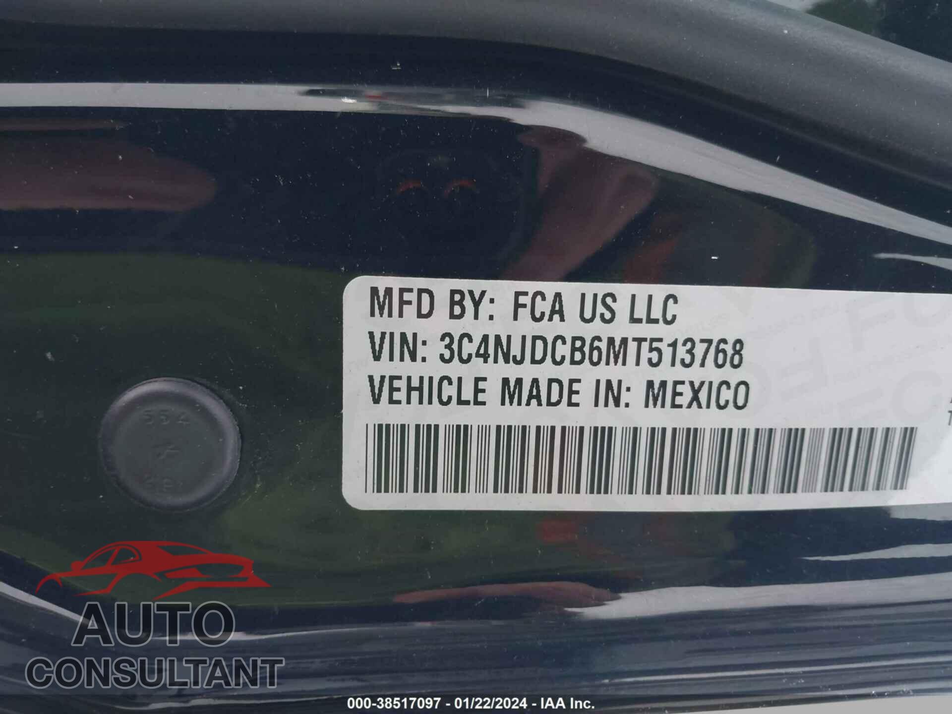 JEEP COMPASS 2021 - 3C4NJDCB6MT513768