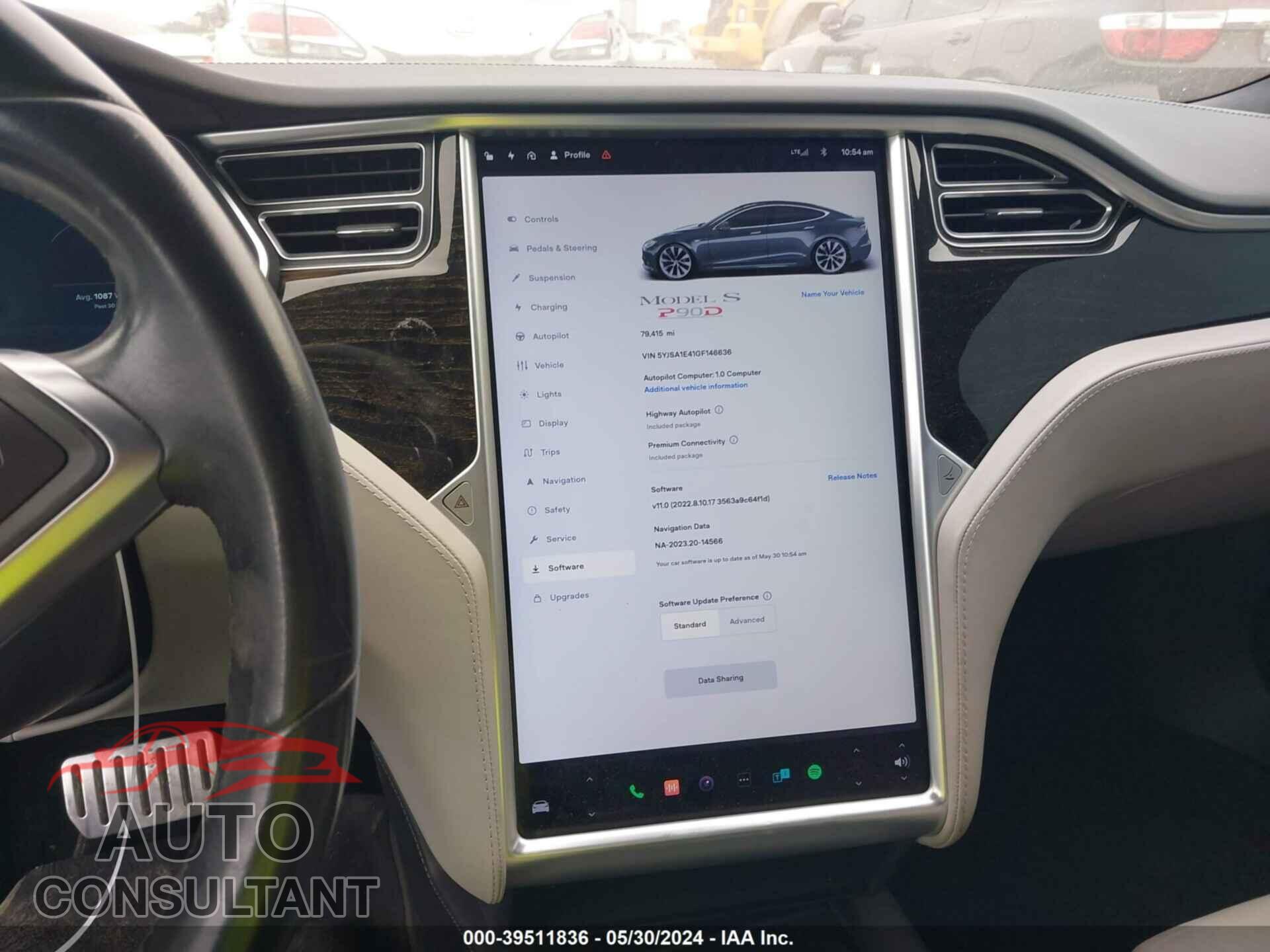 TESLA MODEL S 2016 - 5YJSA1E41GF146636