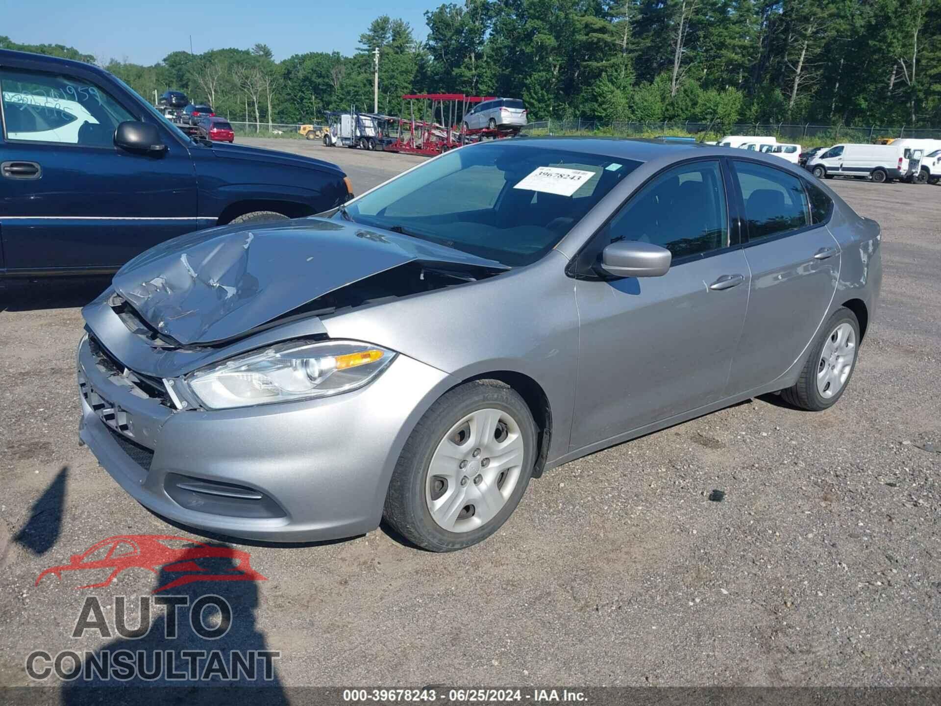 DODGE DART 2016 - 1C3CDFAA8GD593562