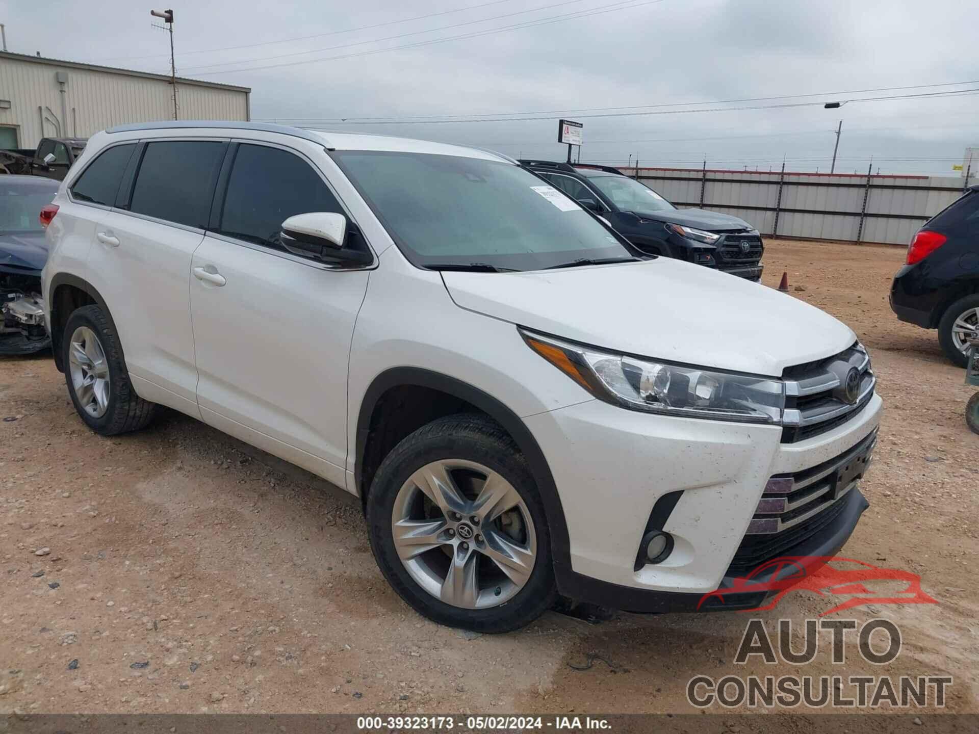 TOYOTA HIGHLANDER 2017 - 5TDYZRFH8HS221929