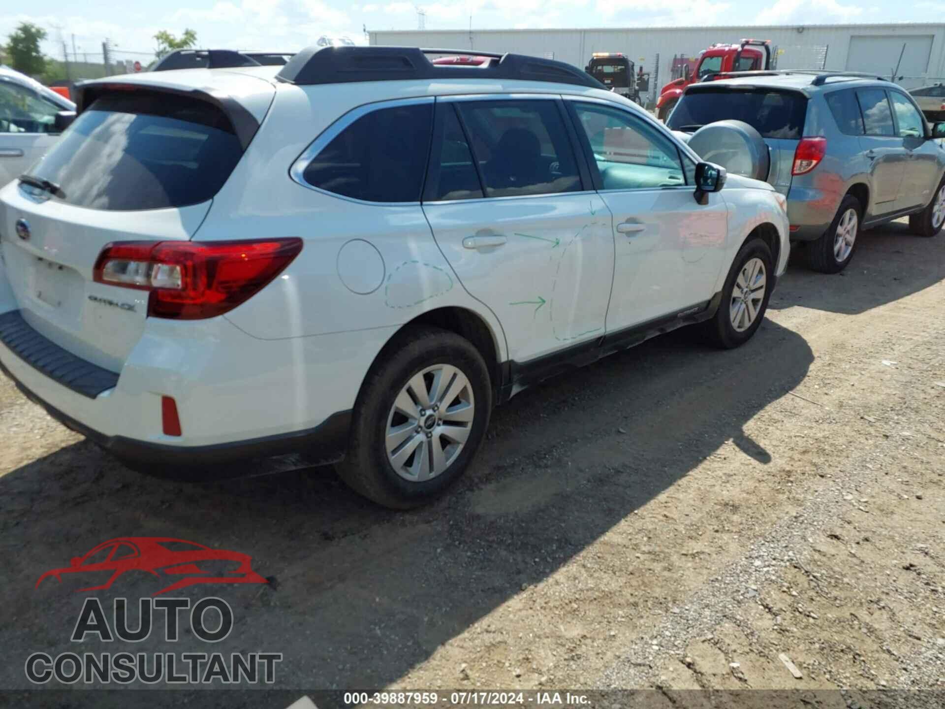 SUBARU OUTBACK 2016 - 4S4BSBFC8G3201844
