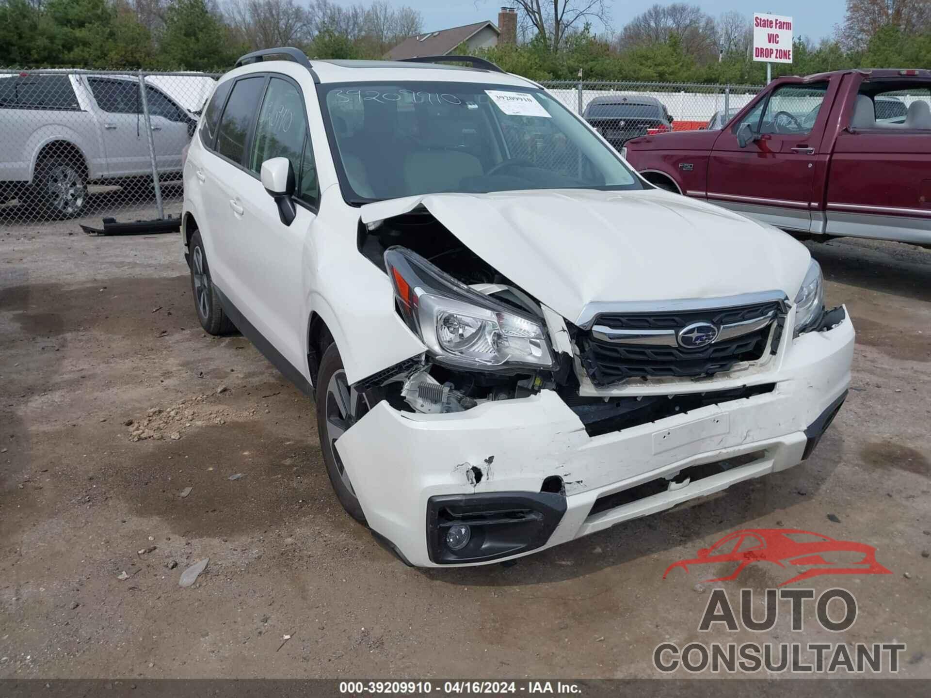 SUBARU FORESTER 2018 - JF2SJAGC5JH510554