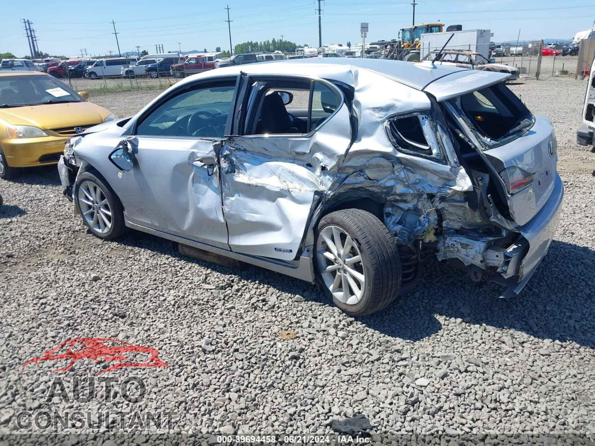 LEXUS CT 200H 2012 - JTHKD5BH1C2078002