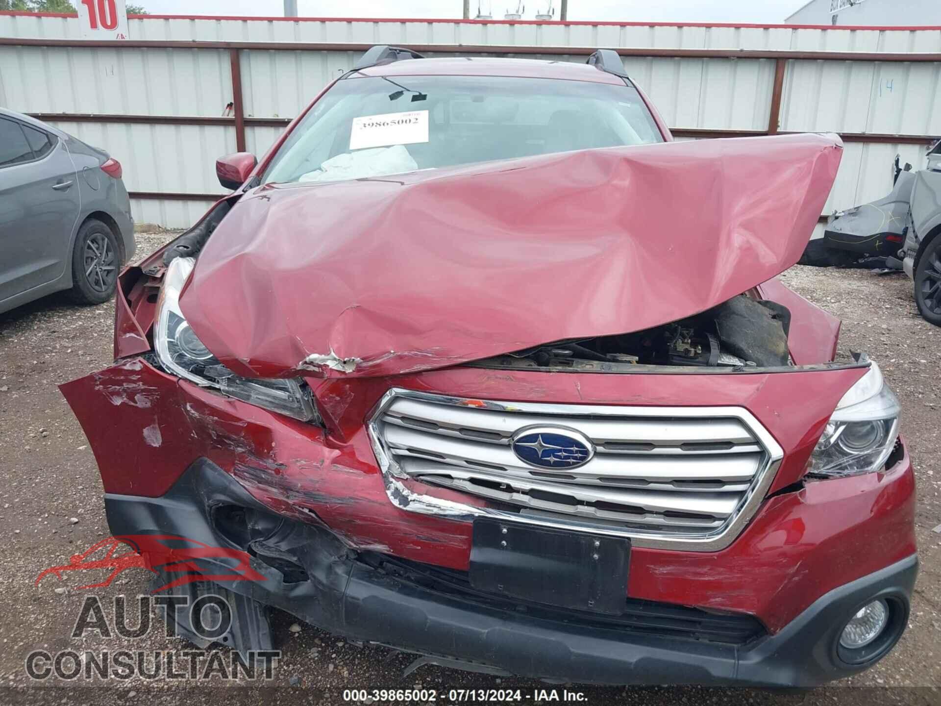 SUBARU OUTBACK 2017 - 4S4BSACC9H3340347