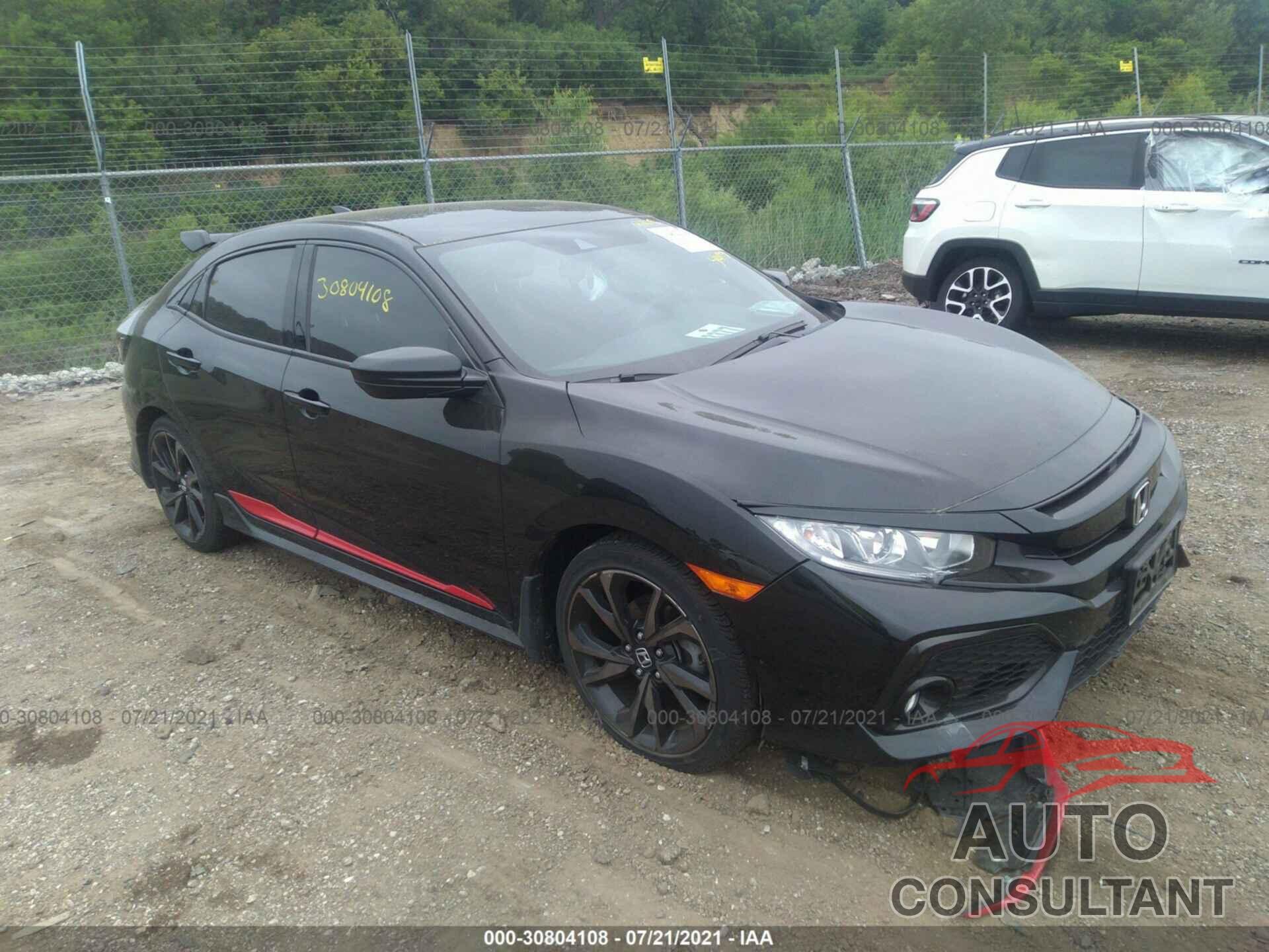 HONDA CIVIC HATCHBACK 2019 - SHHFK7H43KU213158