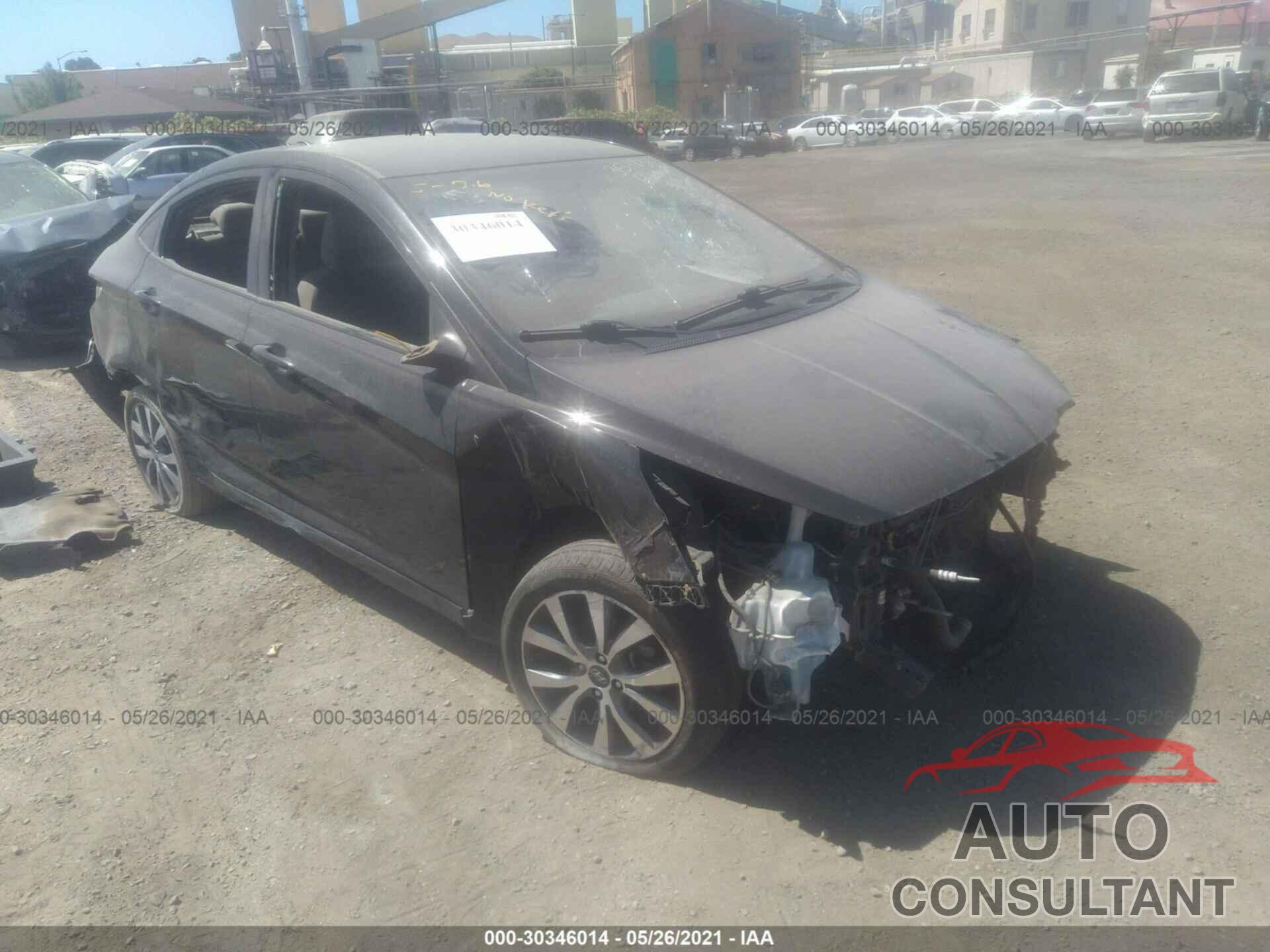 HYUNDAI ACCENT 2017 - KMHCT4AE9HU354833
