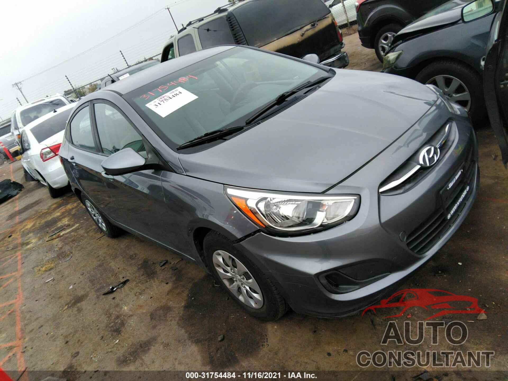 HYUNDAI ACCENT 2016 - KMHCT4AE9GU124370