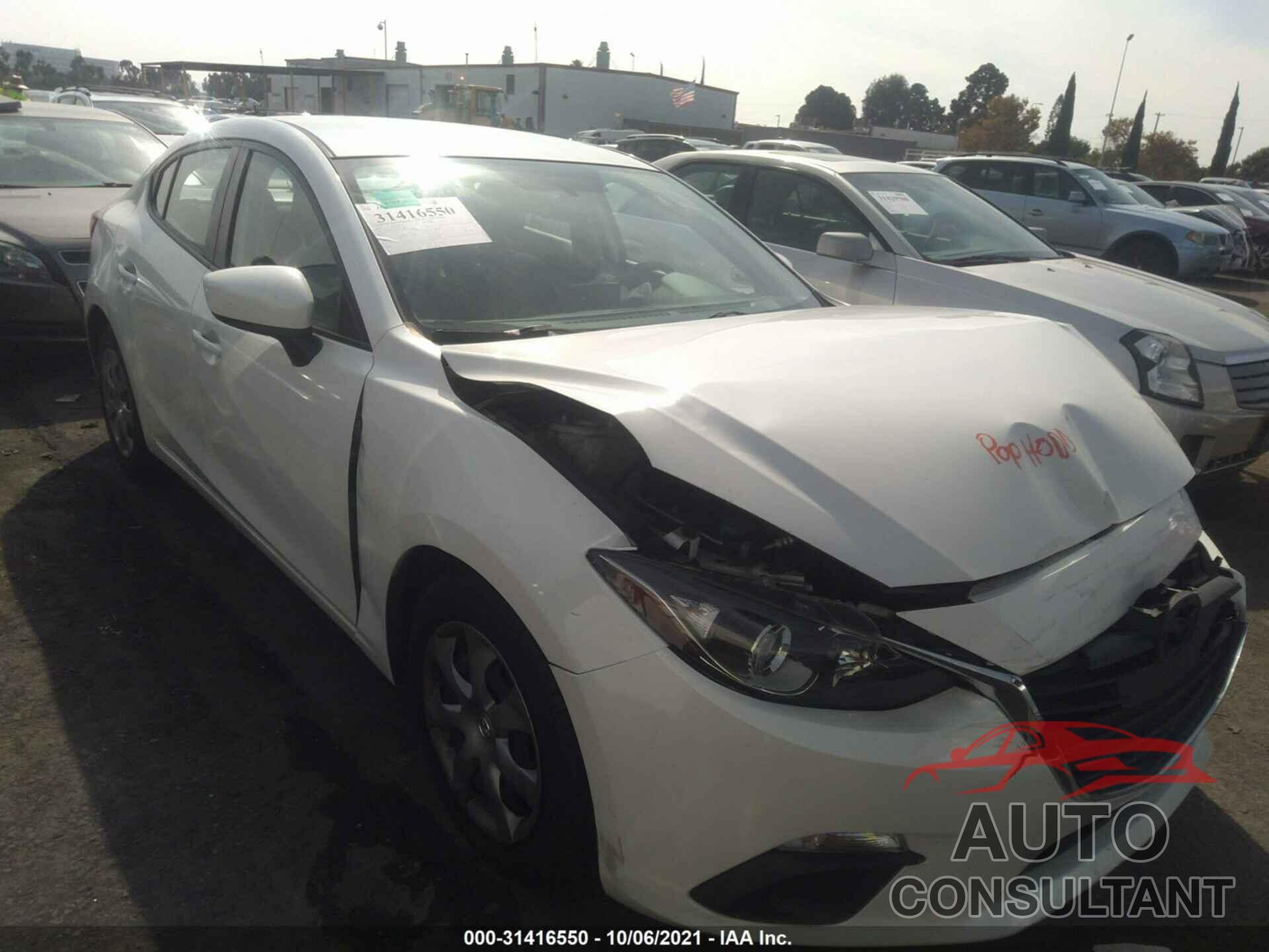 MAZDA MAZDA3 2016 - JM1BM1T70G1346887