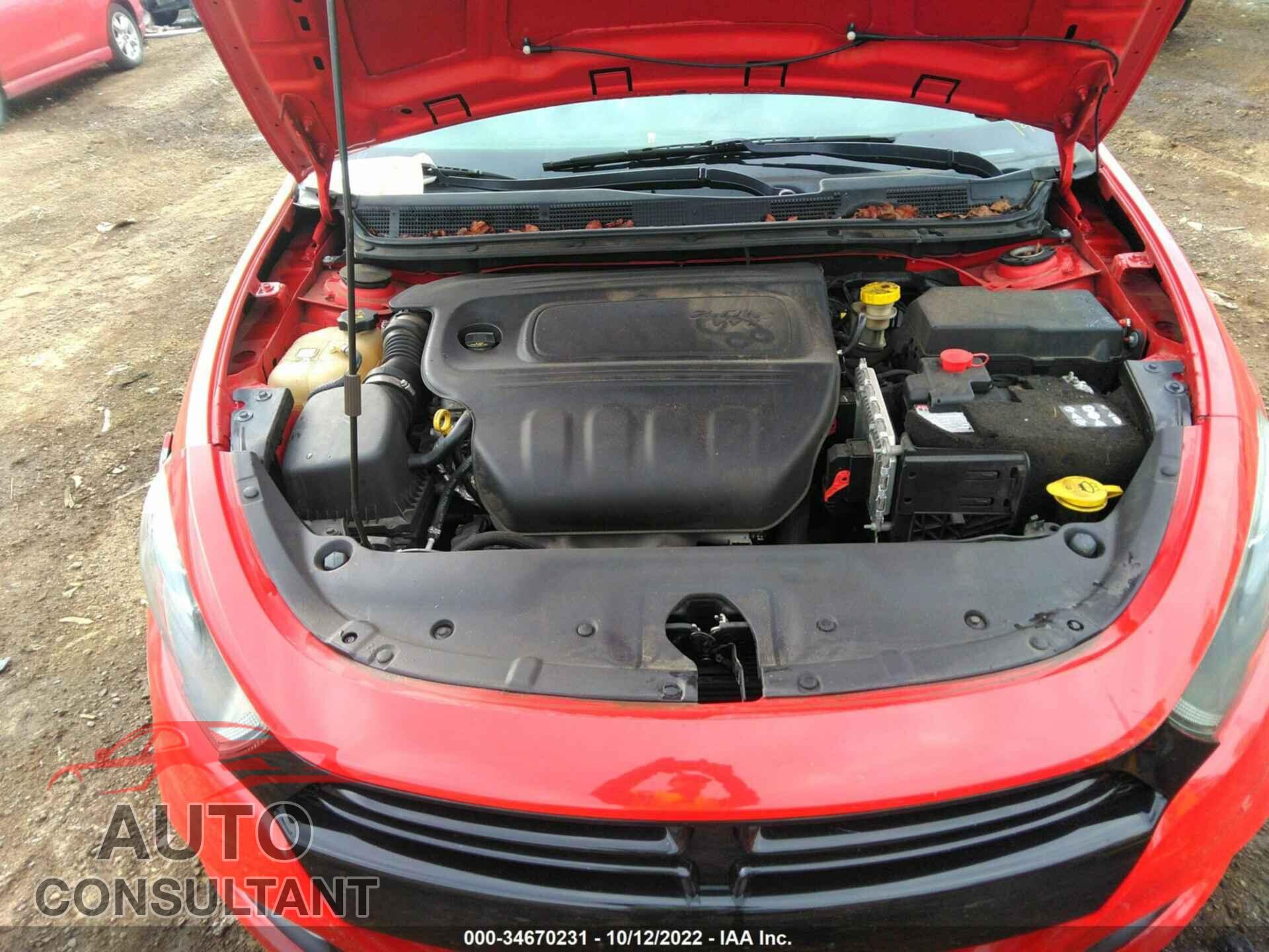 DODGE DART 2016 - 1C3CDFAA4GD643731