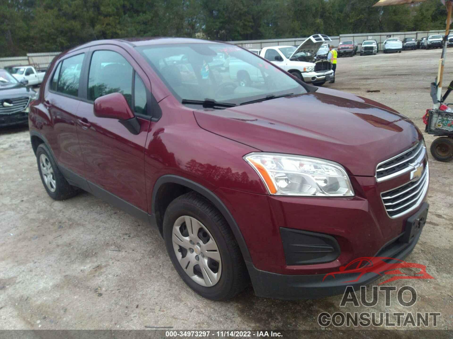 CHEVROLET TRAX 2016 - 3GNCJKSB7GL215237