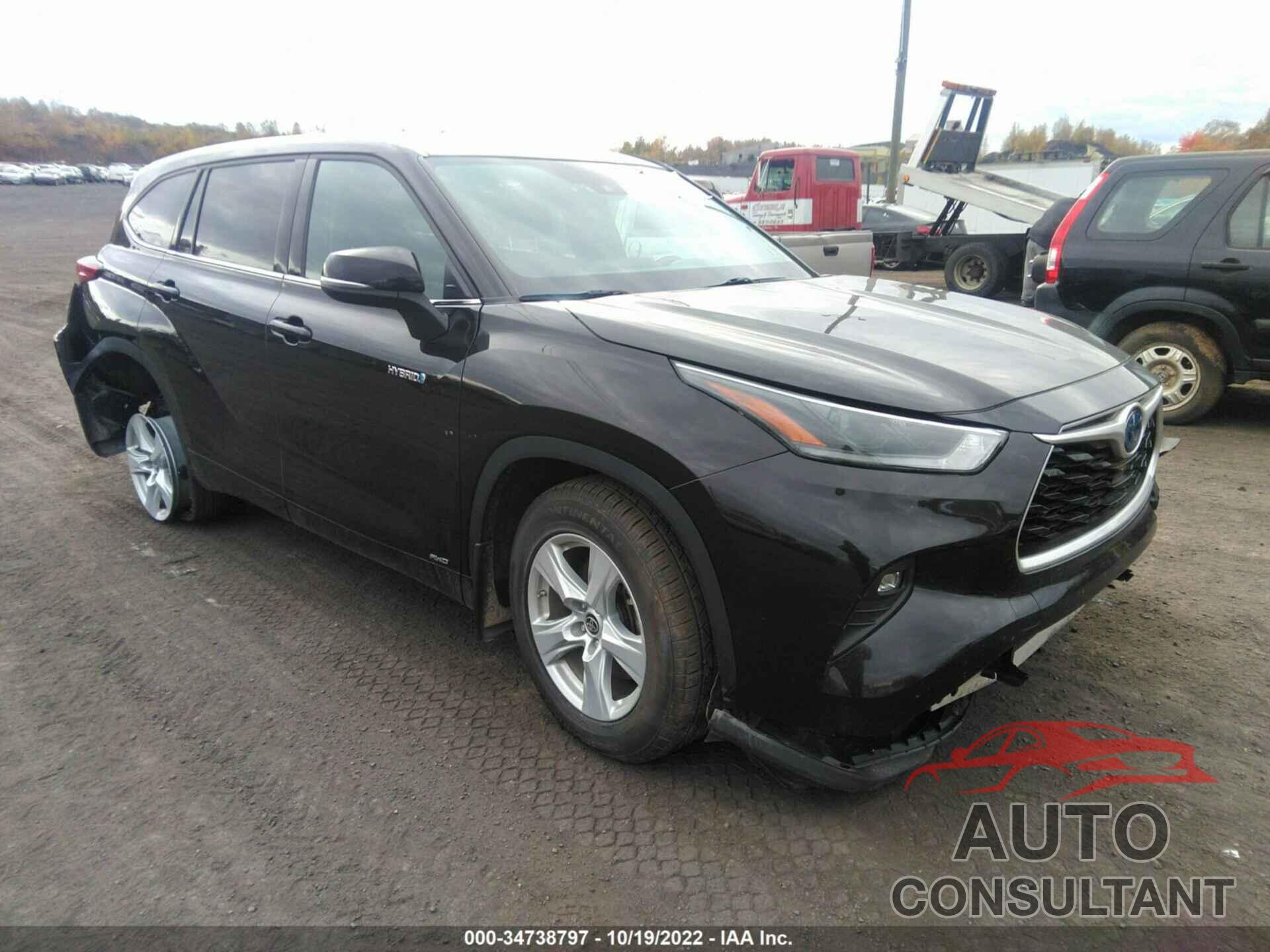 TOYOTA HIGHLANDER 2021 - 5TDBBRCH2MS033092