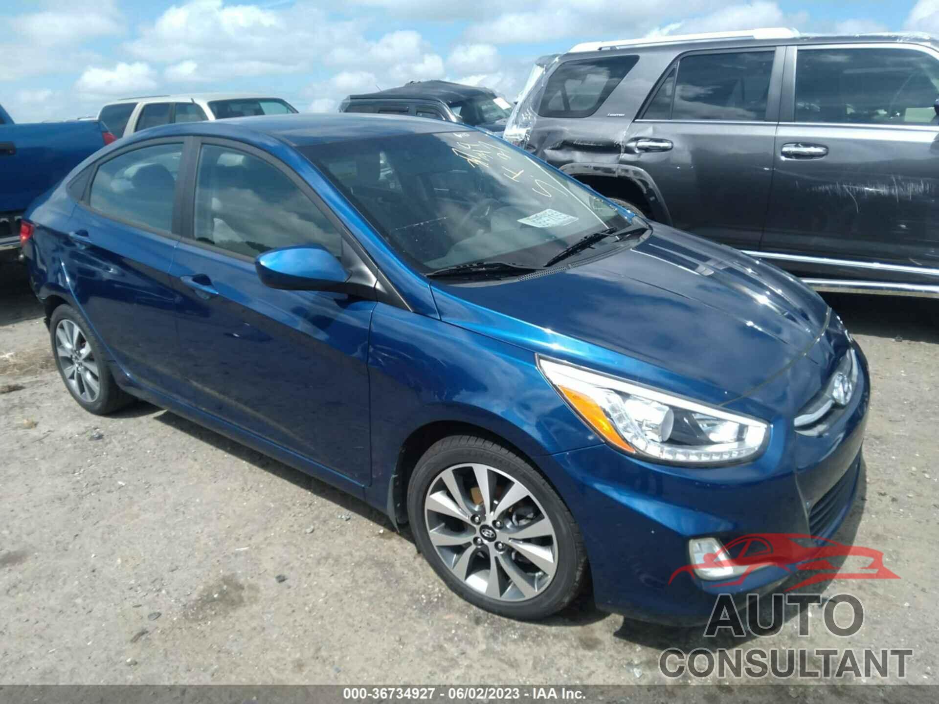 HYUNDAI ACCENT 2016 - KMHCU4AE5GU160487