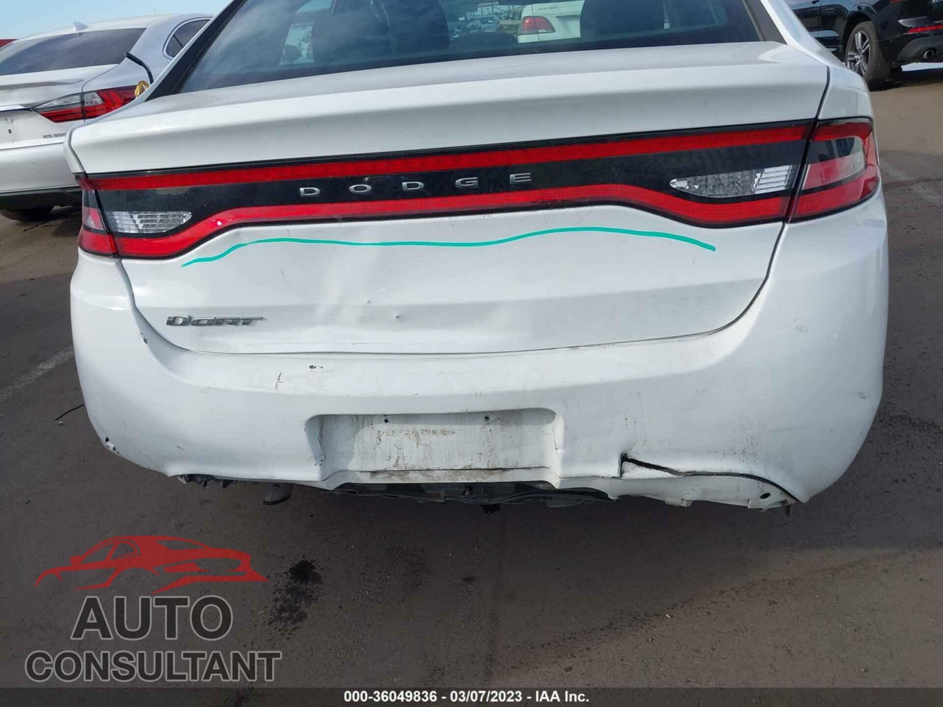 DODGE DART 2015 - 1C3CDFAA2FD337254