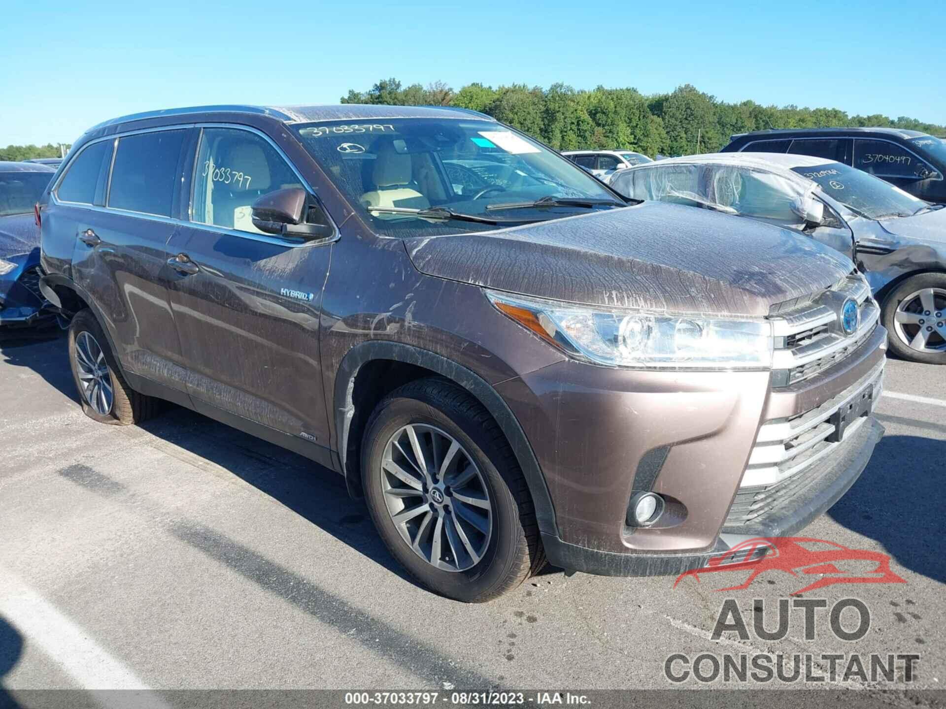TOYOTA HIGHLANDER HYBRID 2019 - 5TDJGRFHXKS057047
