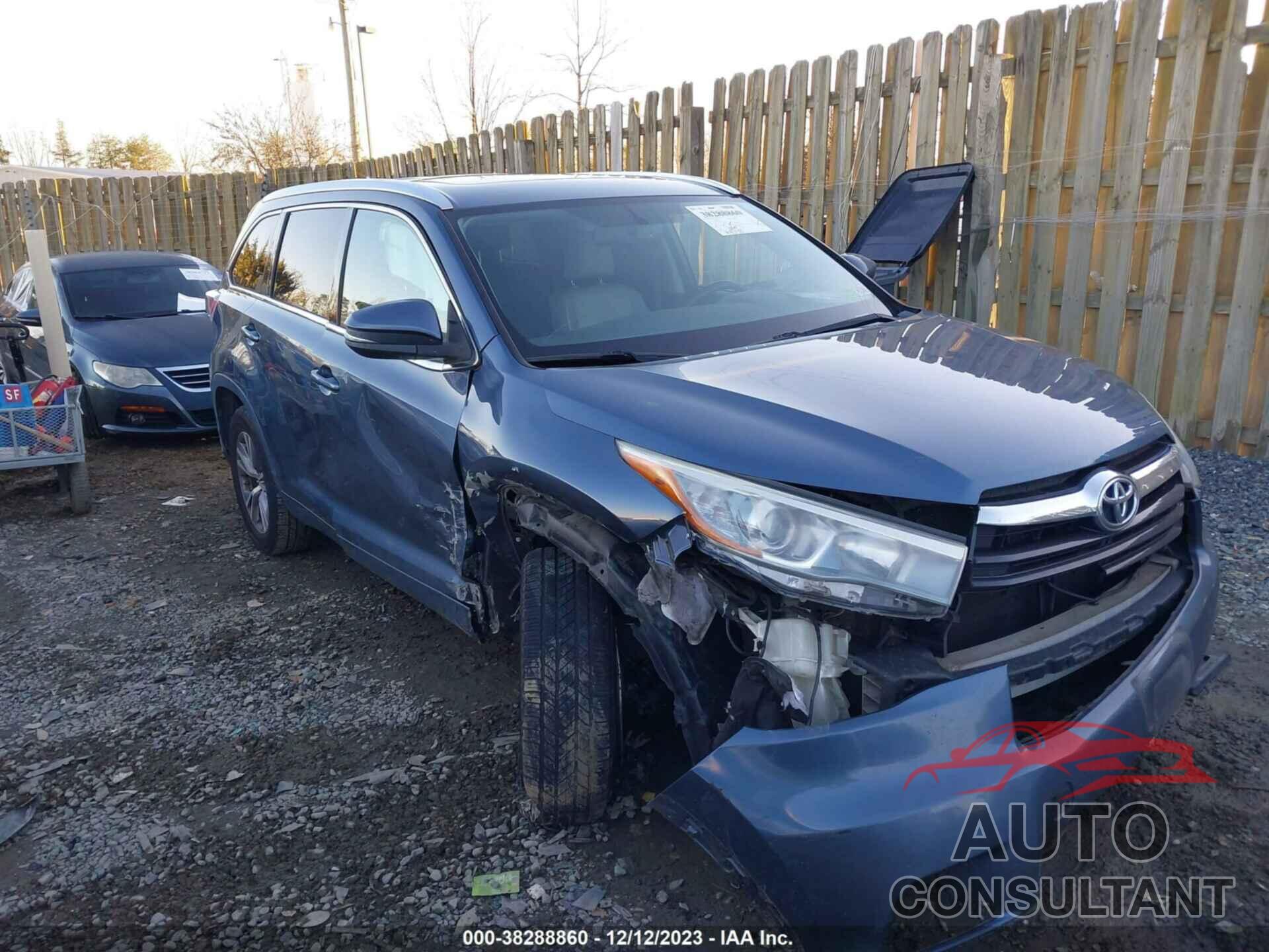 TOYOTA HIGHLANDER 2015 - 5TDKKRFH9FS059218
