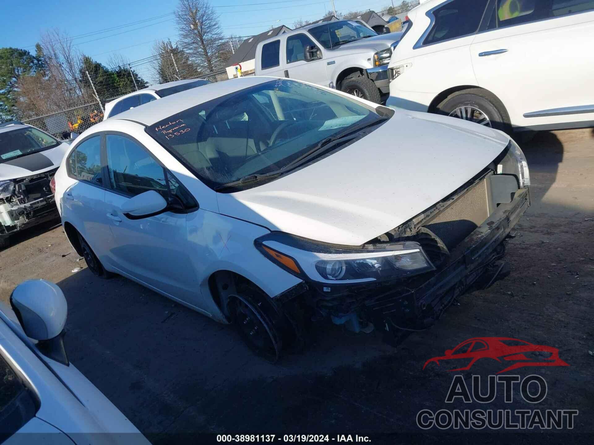 KIA FORTE 2017 - 3KPFK4A79HE084801