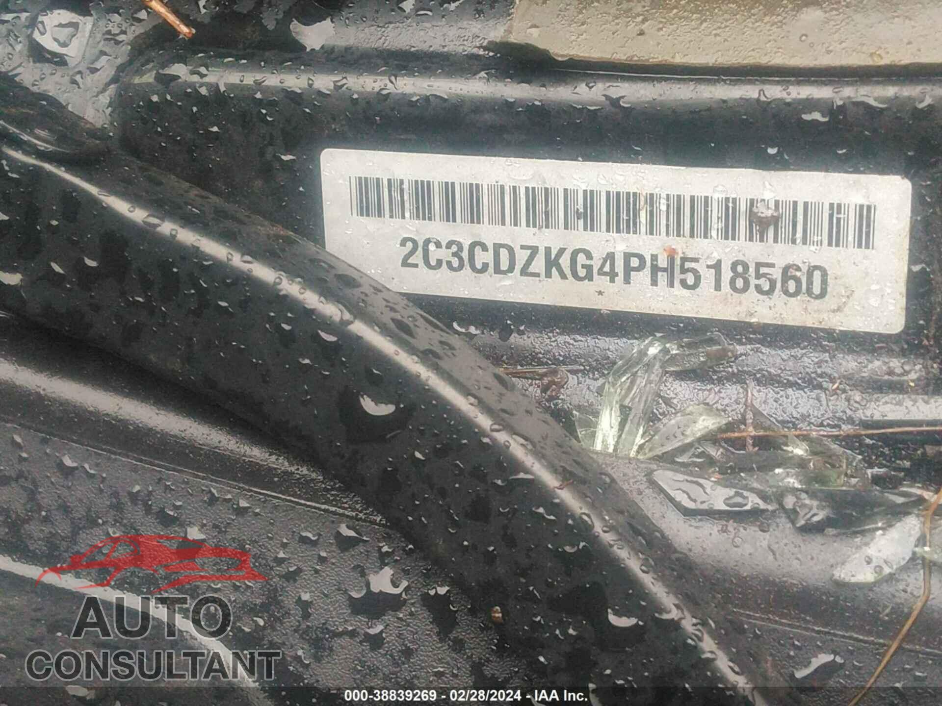 DODGE CHALLENGER 2023 - 2C3CDZKG4PH518560