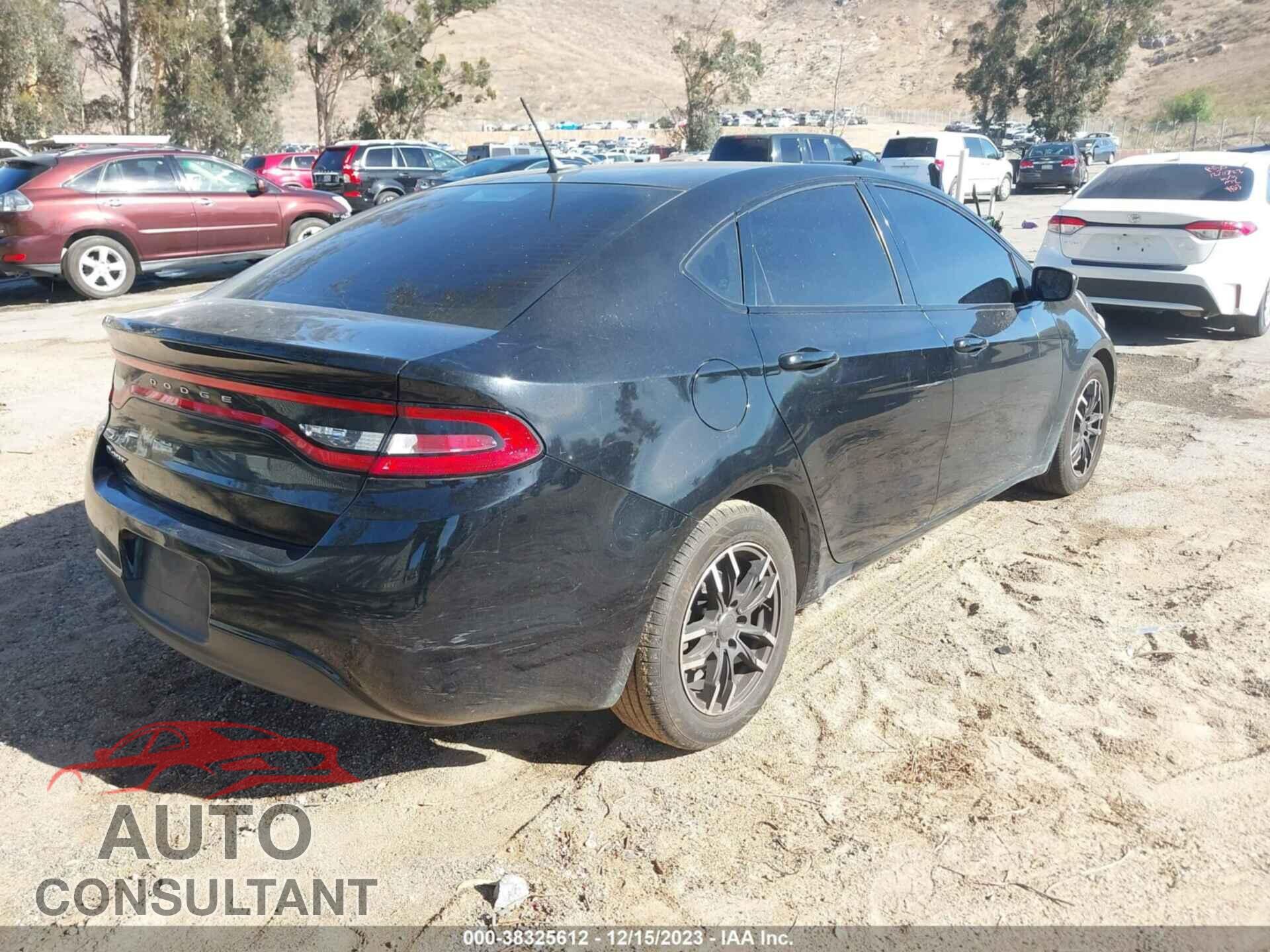 DODGE DART 2016 - 1C3CDFAA2GD591967