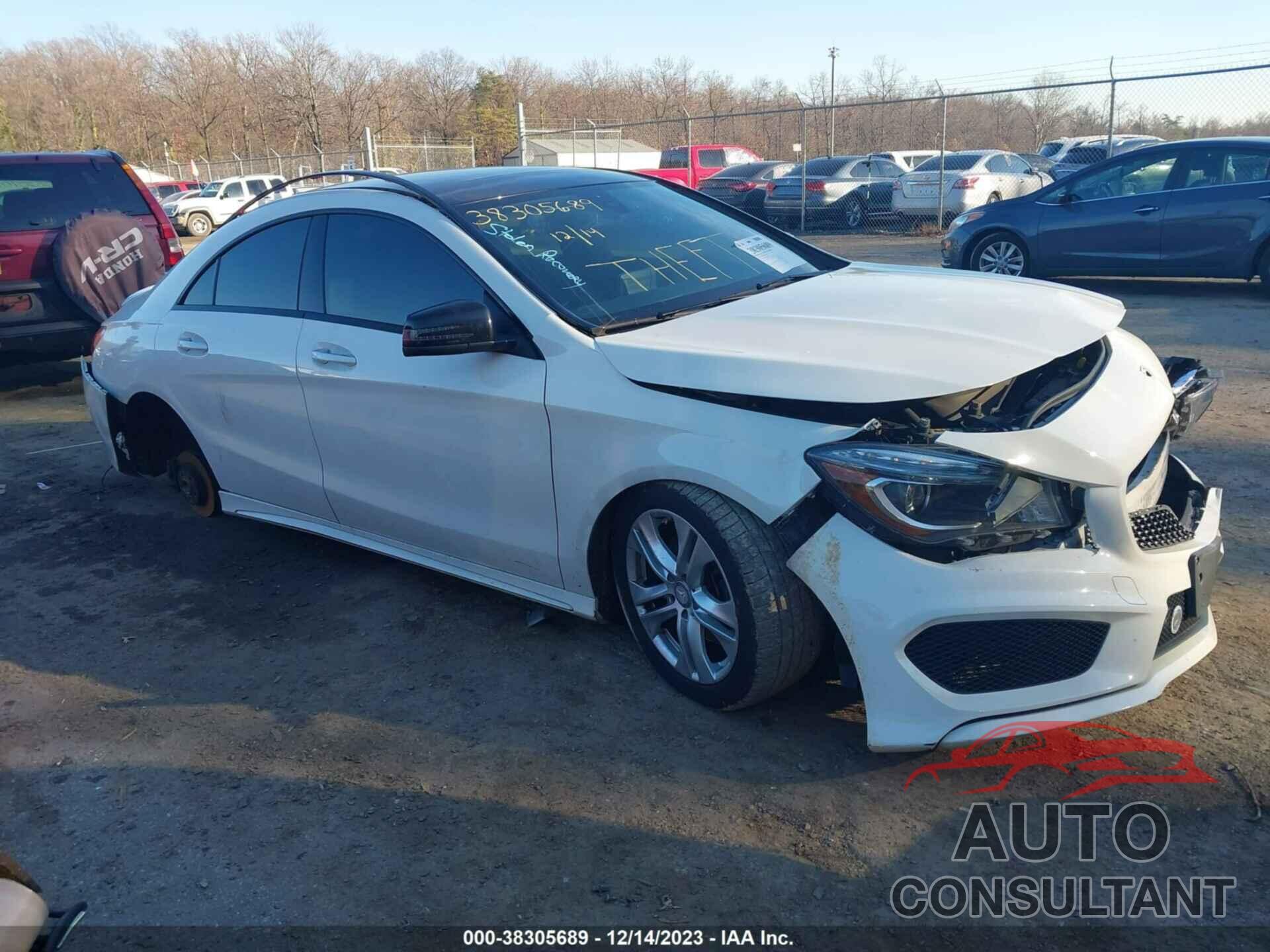 MERCEDES-BENZ CLA 250 2016 - WDDSJ4EB9GN380594
