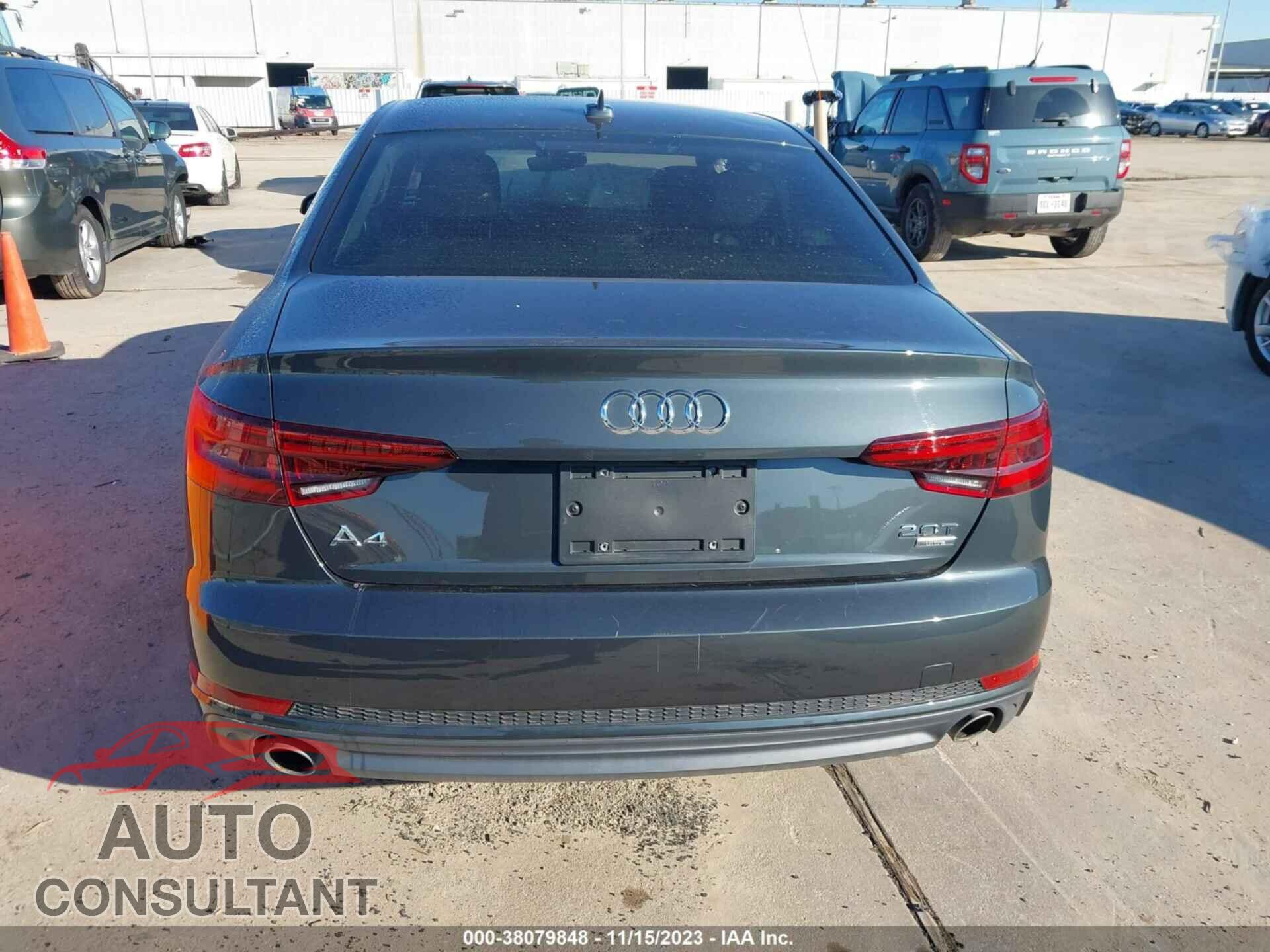 AUDI A4 2018 - WAUKMAF47JA082783