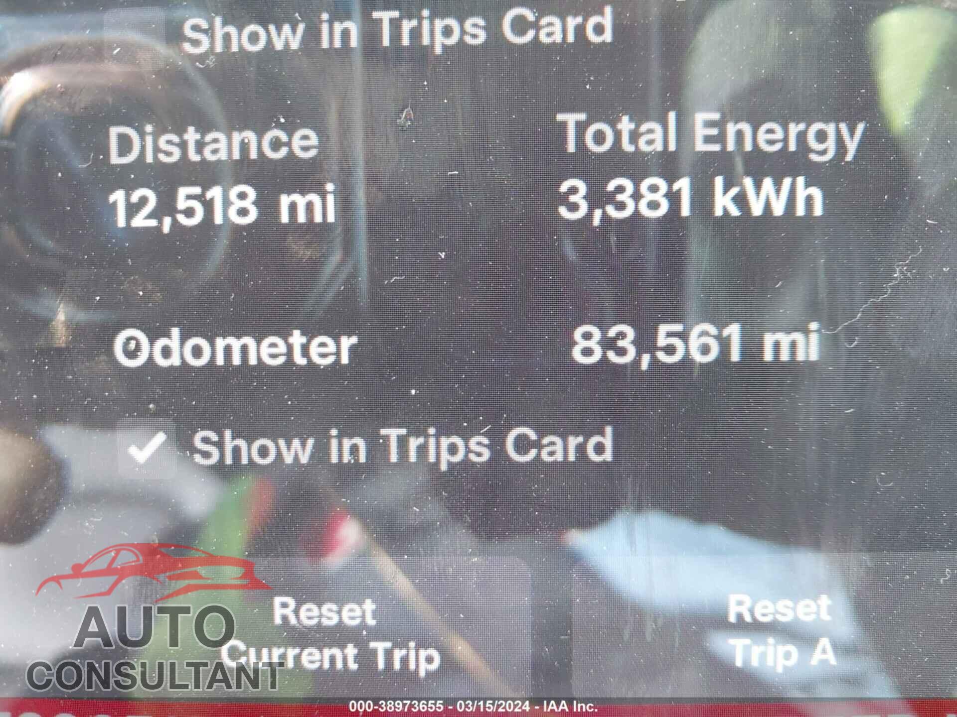TESLA MODEL 3 2019 - 5YJ3E1EA8KF296511