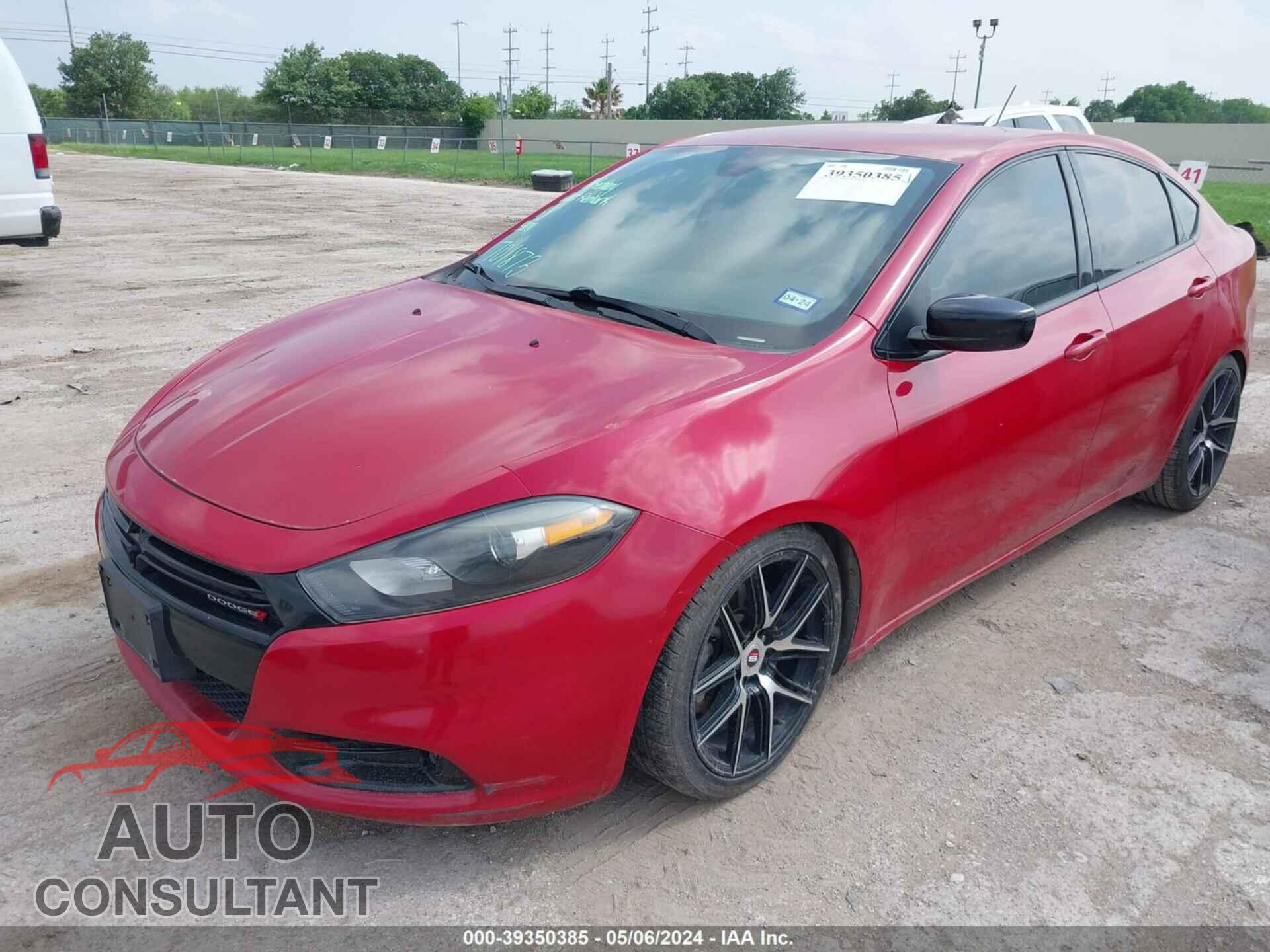 DODGE DART 2016 - 1C3CDFBB9GD701873
