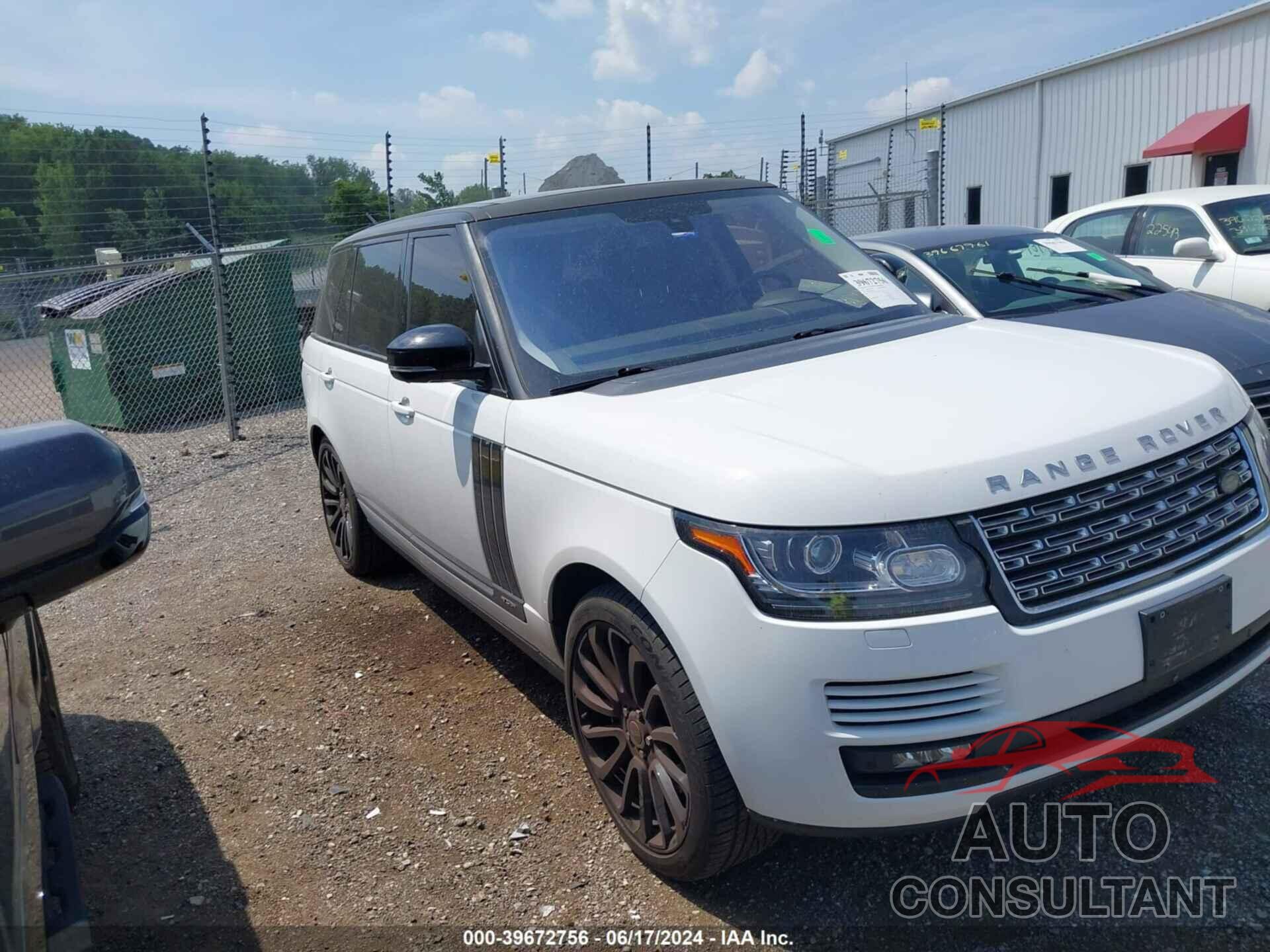 LAND ROVER RANGE ROVER 2016 - SALGS3EF0GA251573