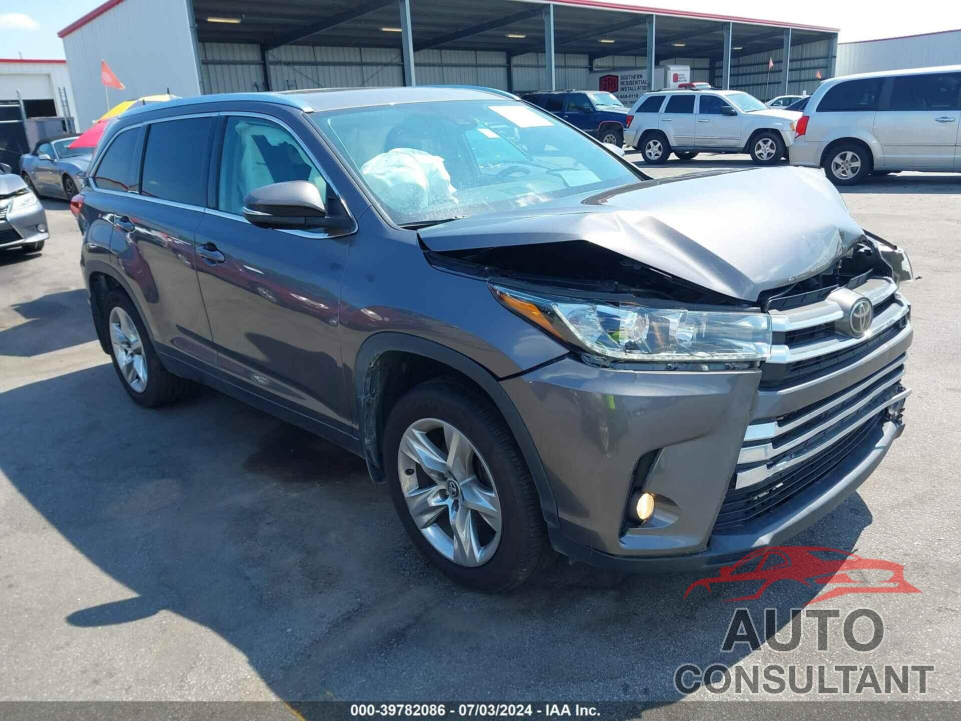 TOYOTA HIGHLANDER 2018 - 5TDDZRFH6JS842297