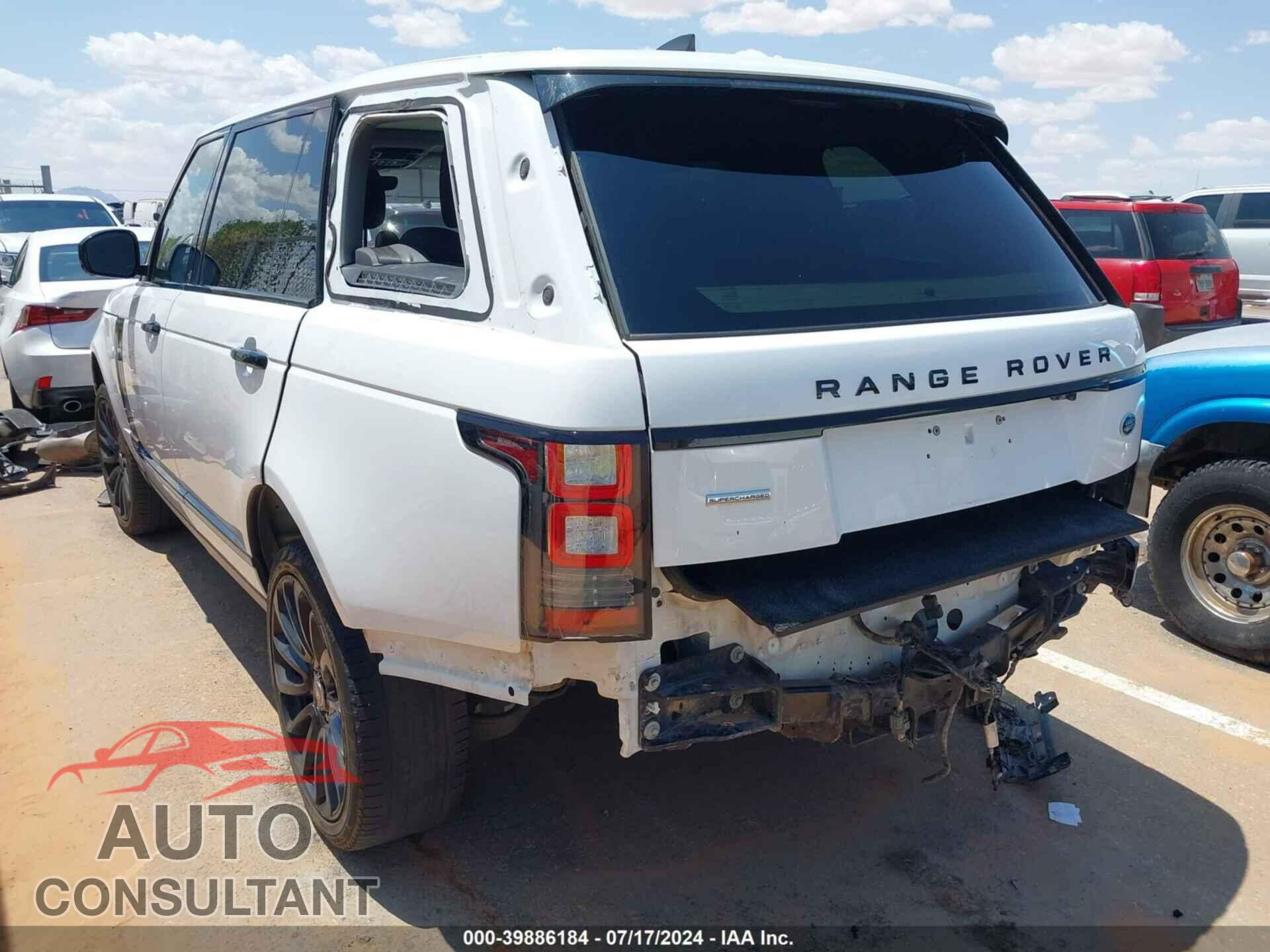LAND ROVER RANGE ROVER 2017 - SALGS5FE4HA373288