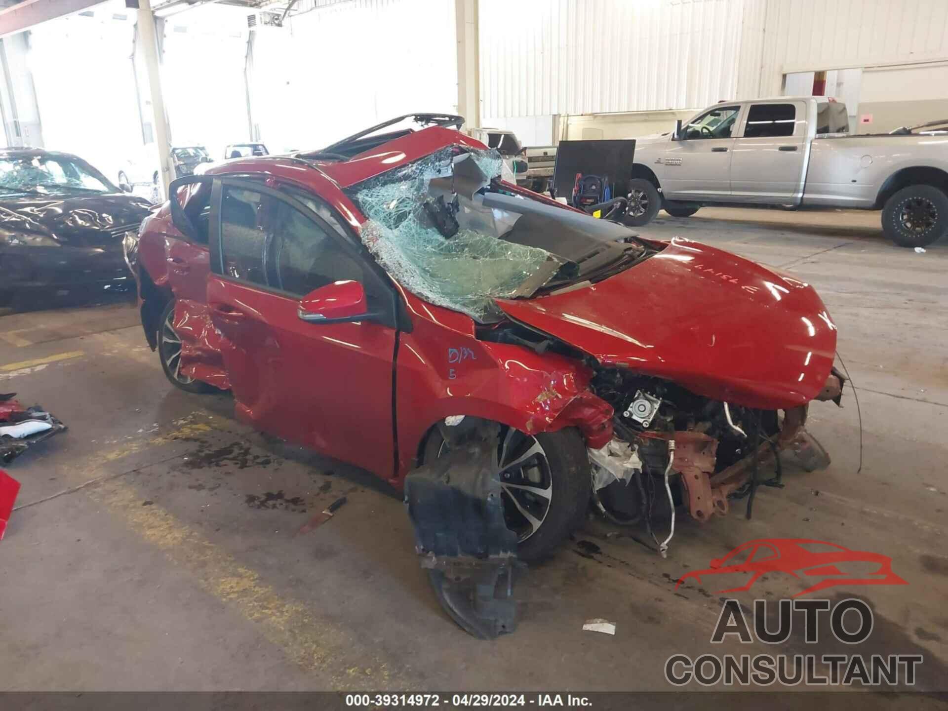 TOYOTA COROLLA 2017 - 5YFBURHE6HP717070