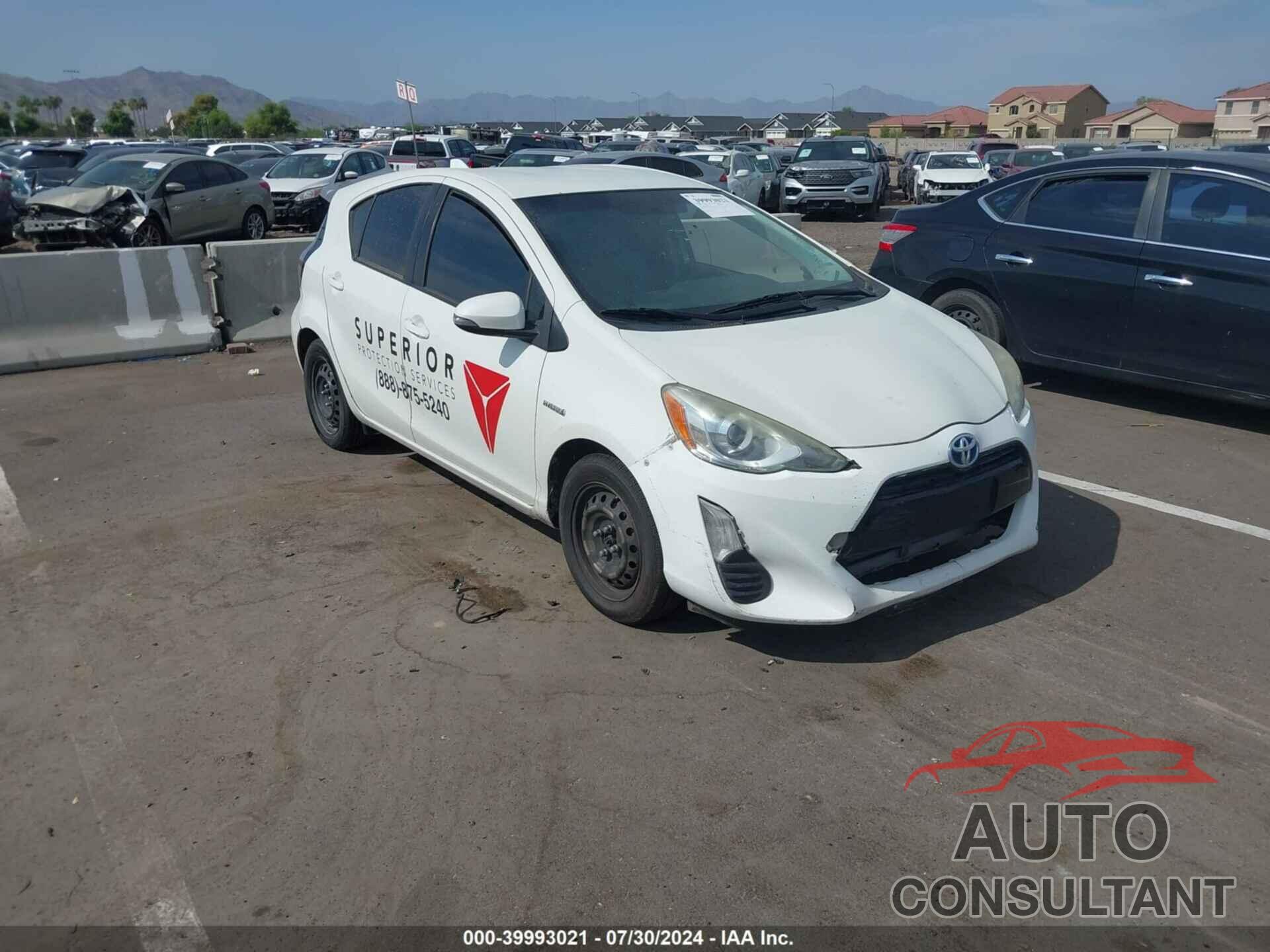 TOYOTA PRIUS C 2016 - JTDKDTB30G1137787