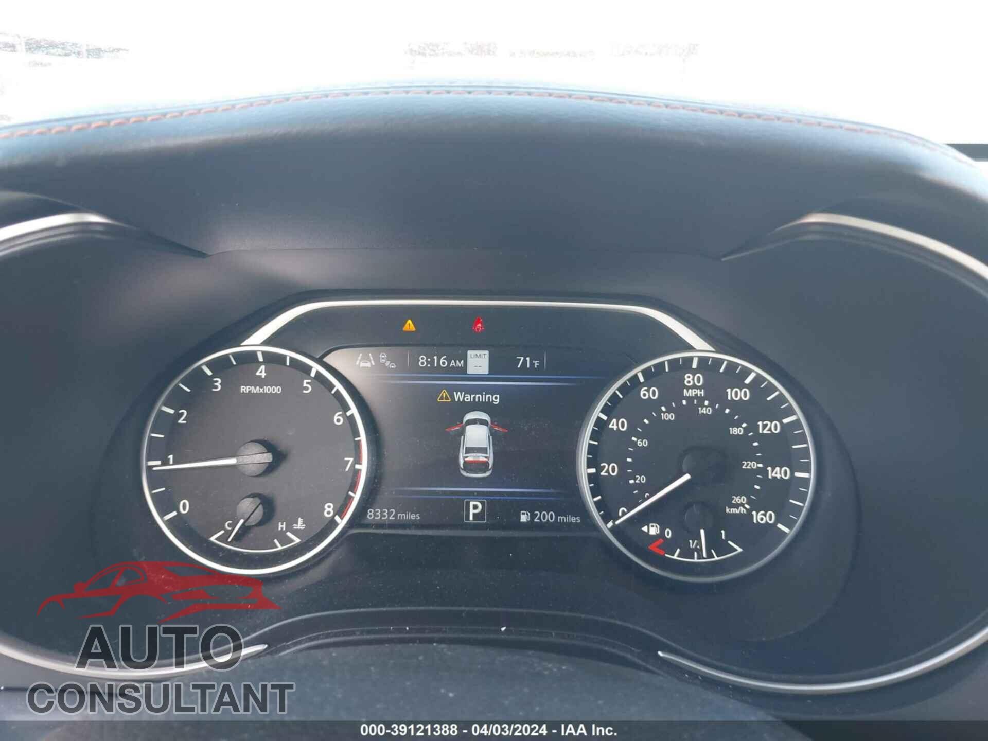 NISSAN MAXIMA 2023 - 1N4AA6EV2PC501558
