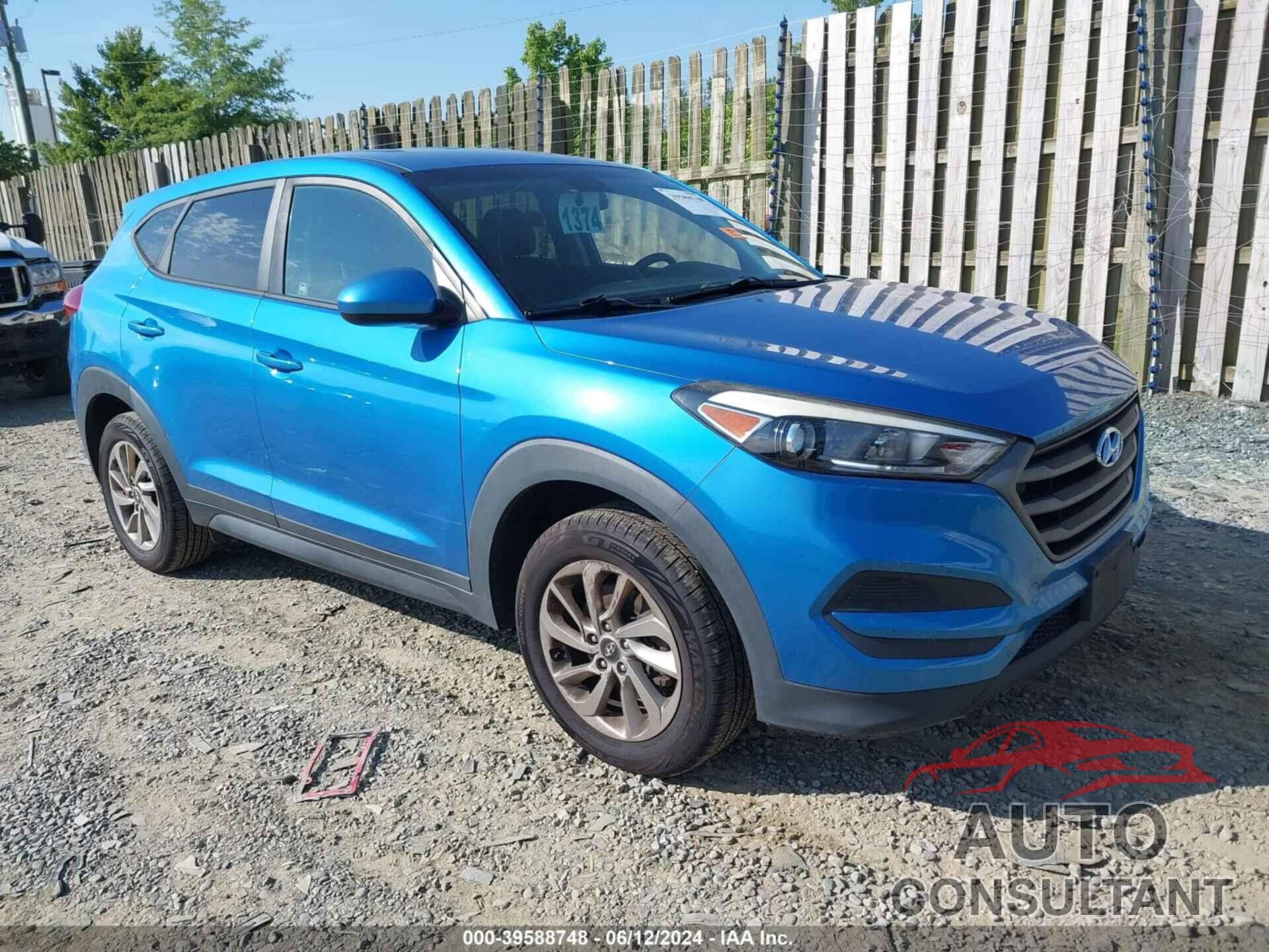 HYUNDAI TUCSON 2017 - KM8J23A42HU401017