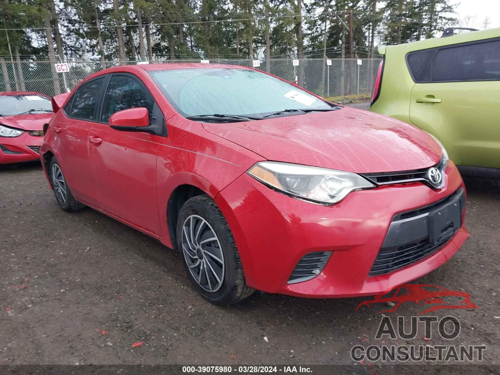 TOYOTA COROLLA 2016 - 5YFBURHE8GP506399
