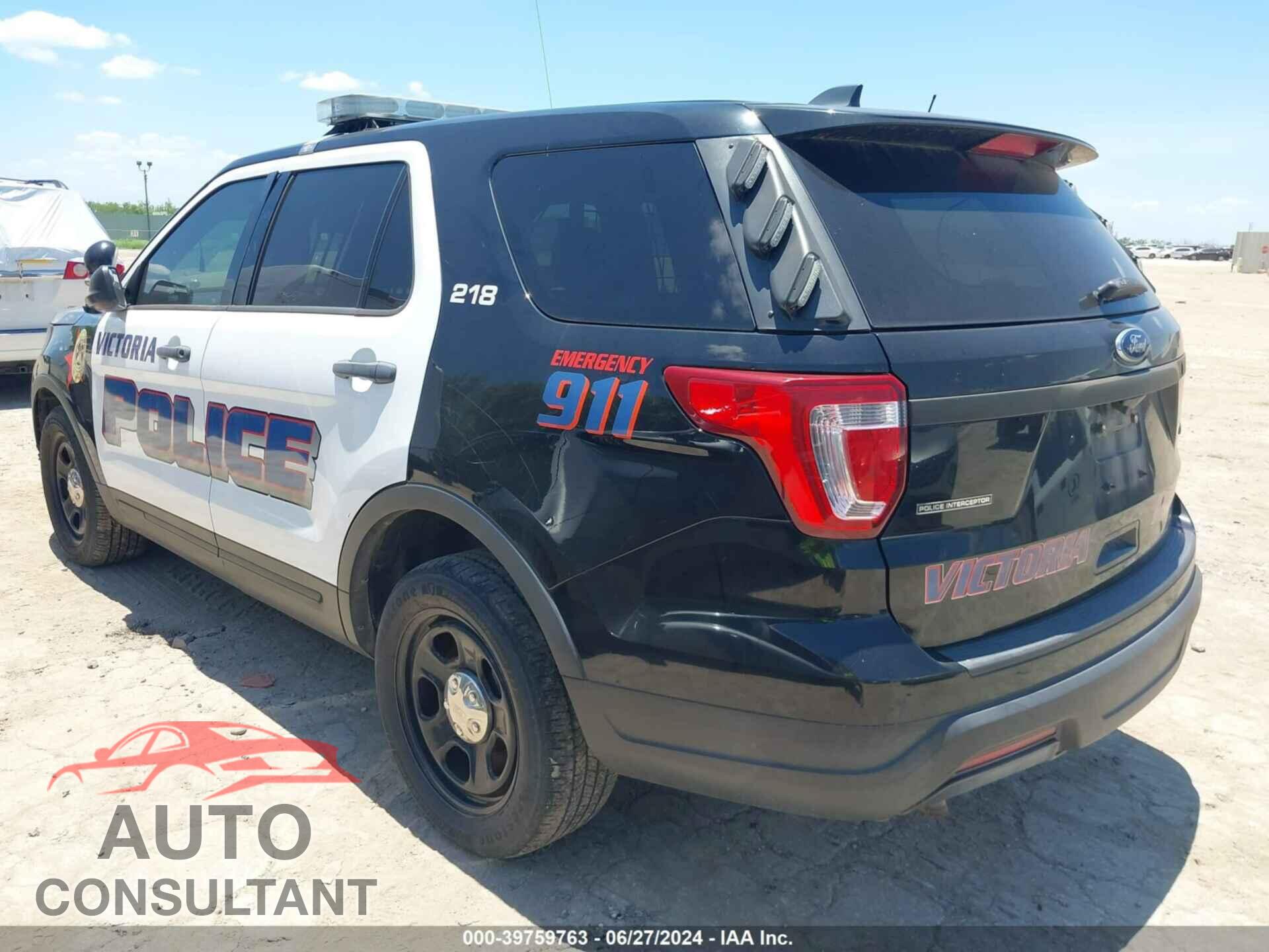 FORD POLICE INTERCEPTOR UTILITY 2018 - 1FM5K8AT8JGB19085