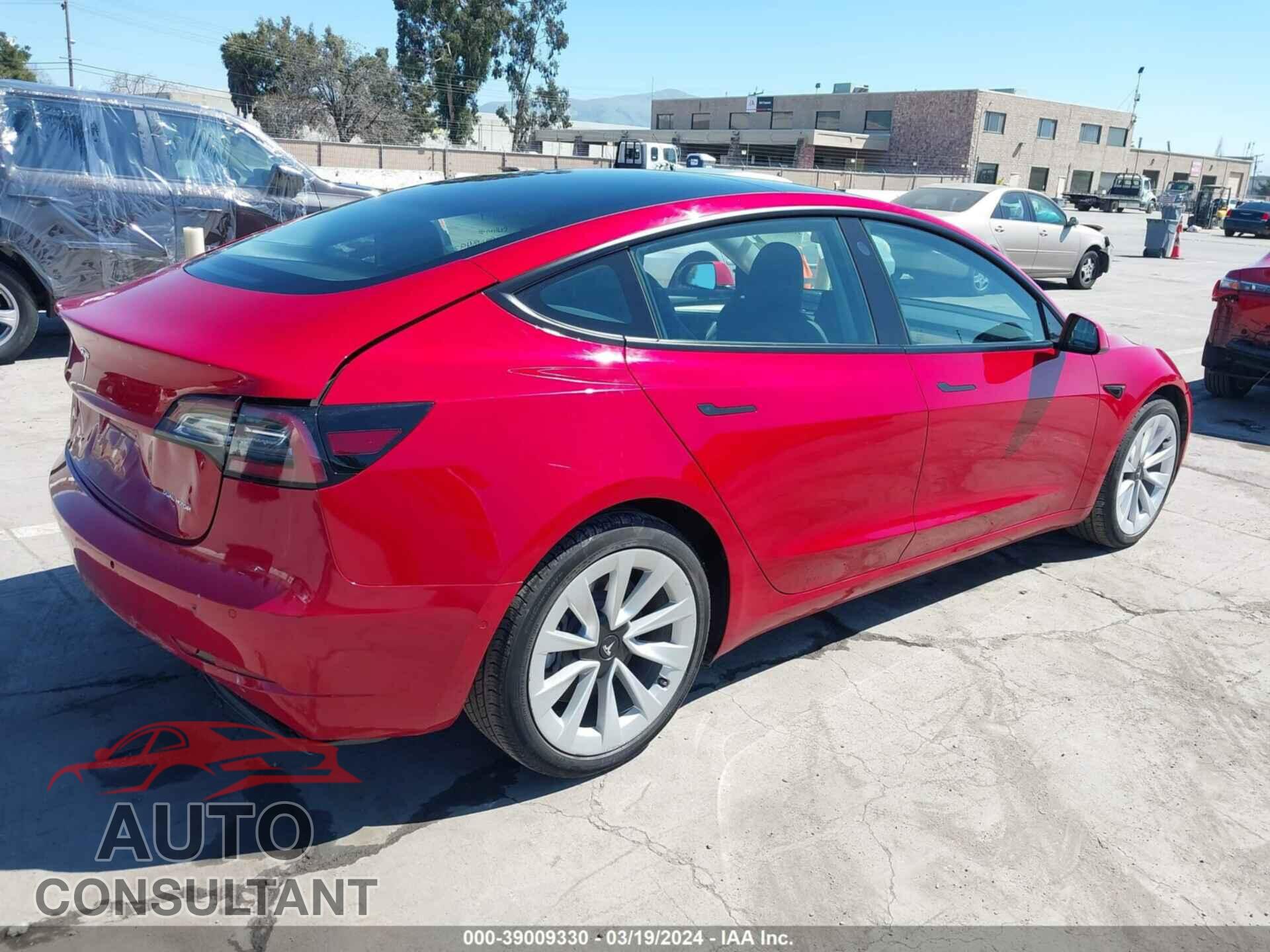TESLA MODEL 3 2022 - 5YJ3E1EB3NF262246
