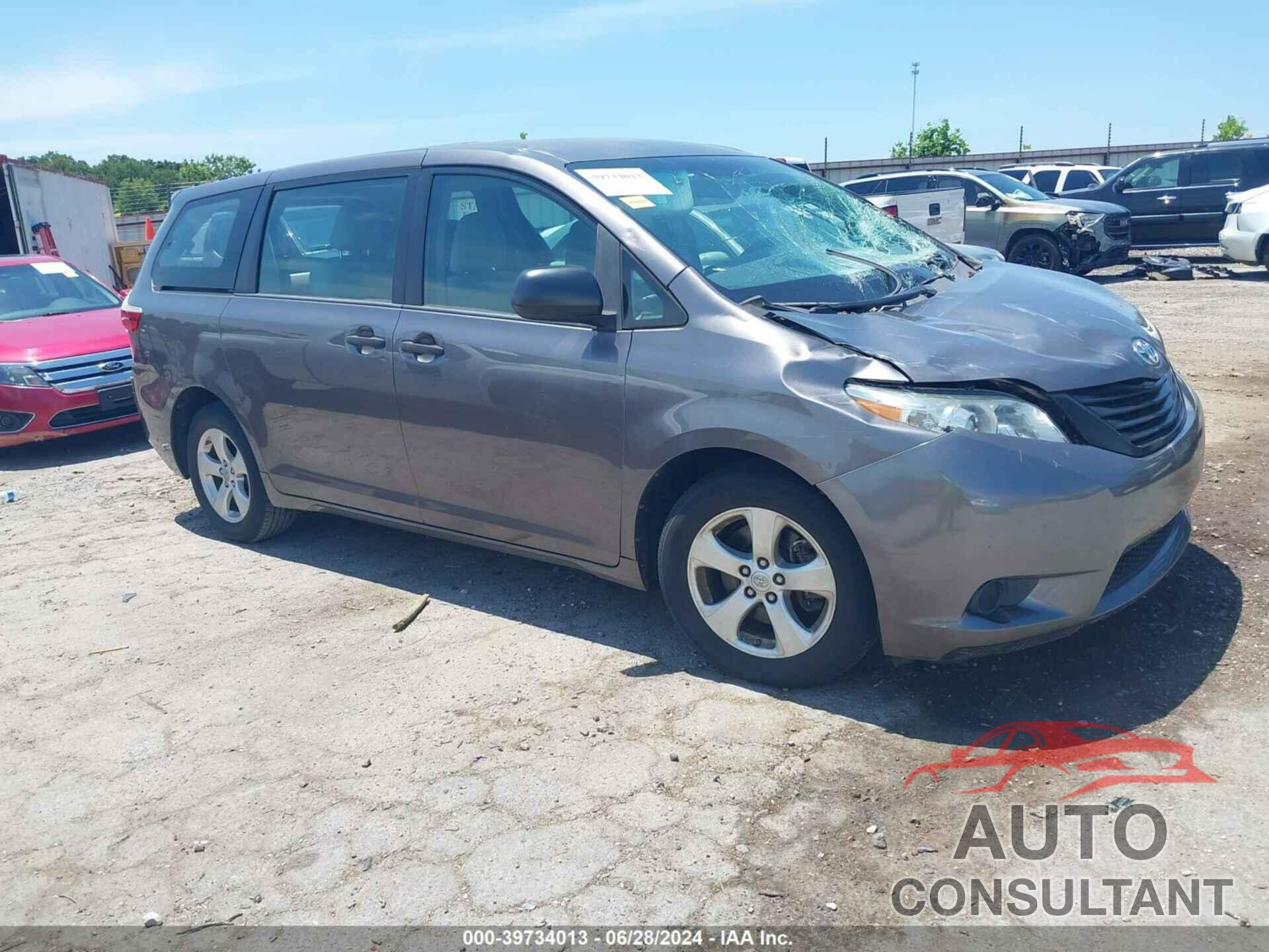 TOYOTA SIENNA 2016 - 5TDZK3DCXGS757017