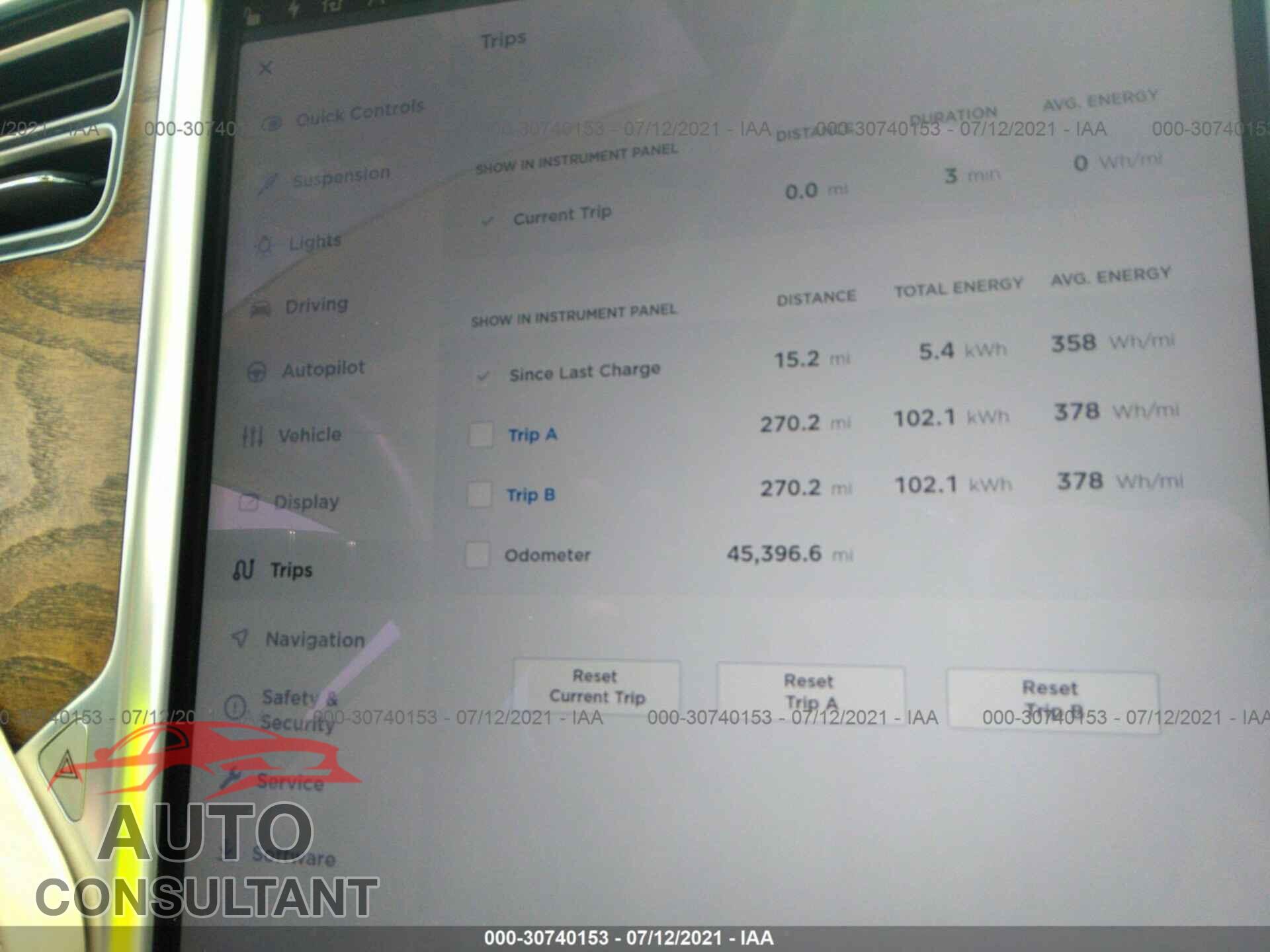 TESLA MODEL S 2017 - 5YJSA1E24HF190744