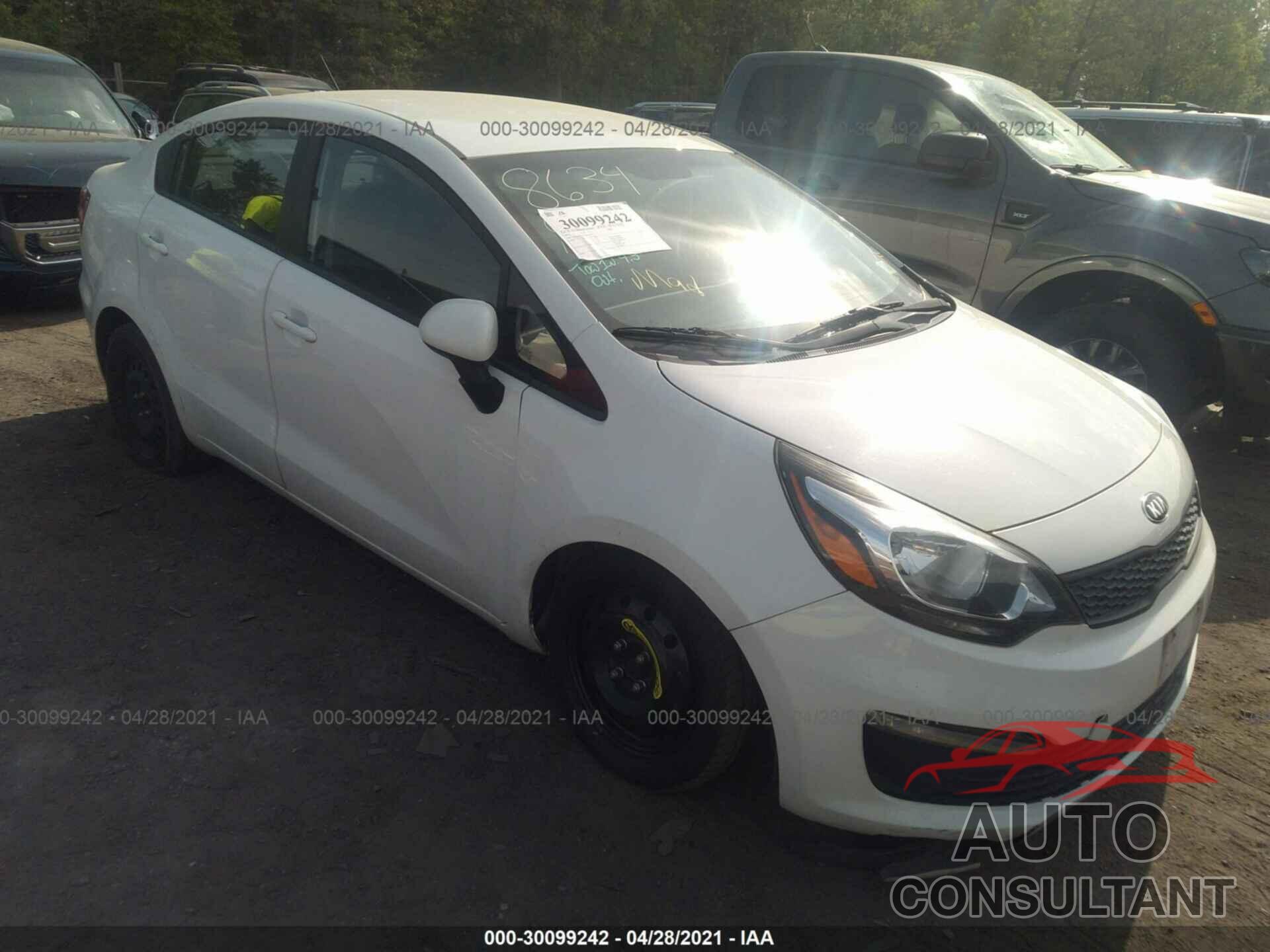 KIA RIO 2016 - KNADM4A3XG6543124
