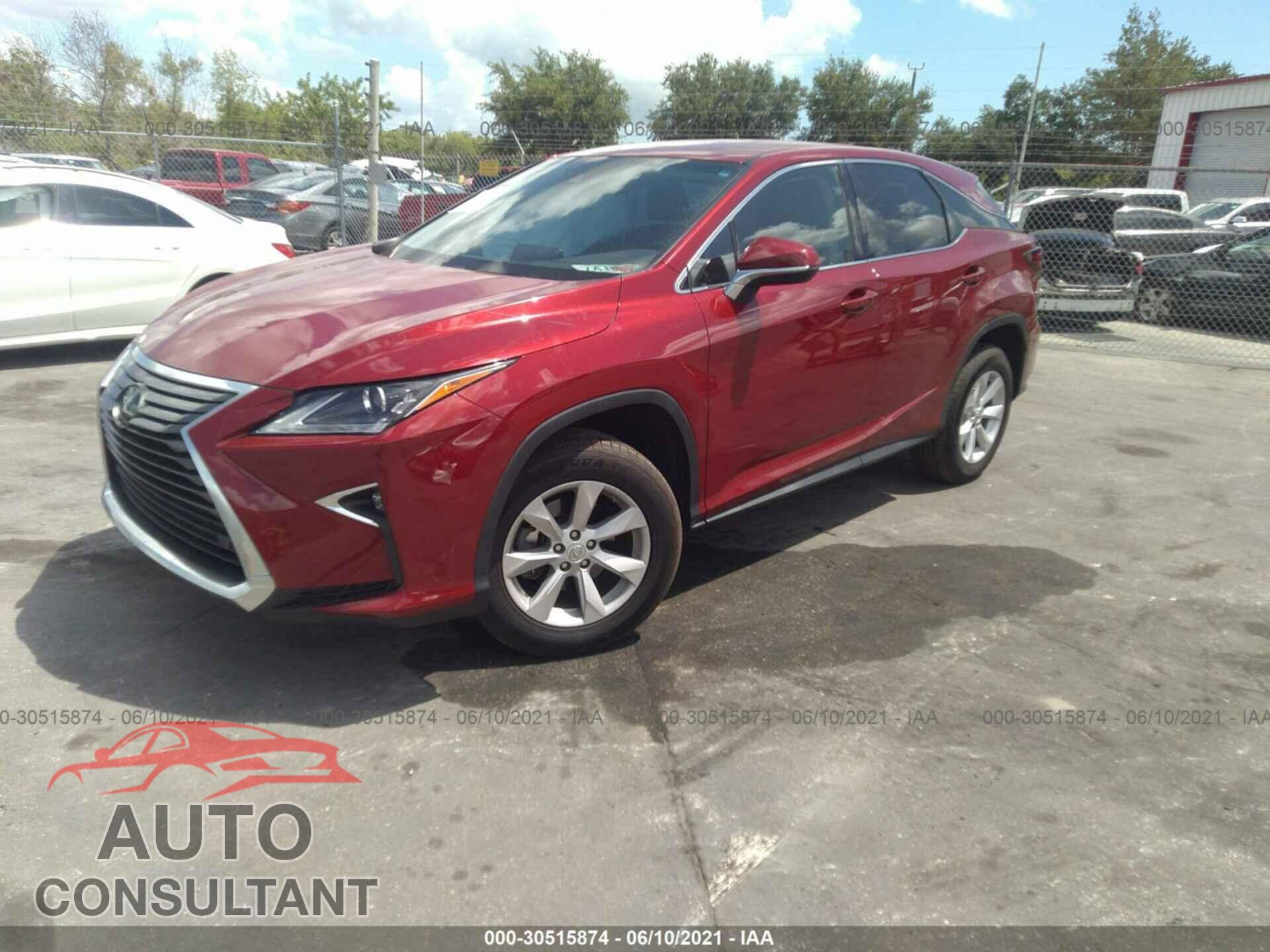 LEXUS RX 2017 - 2T2ZZMCA3HC085180
