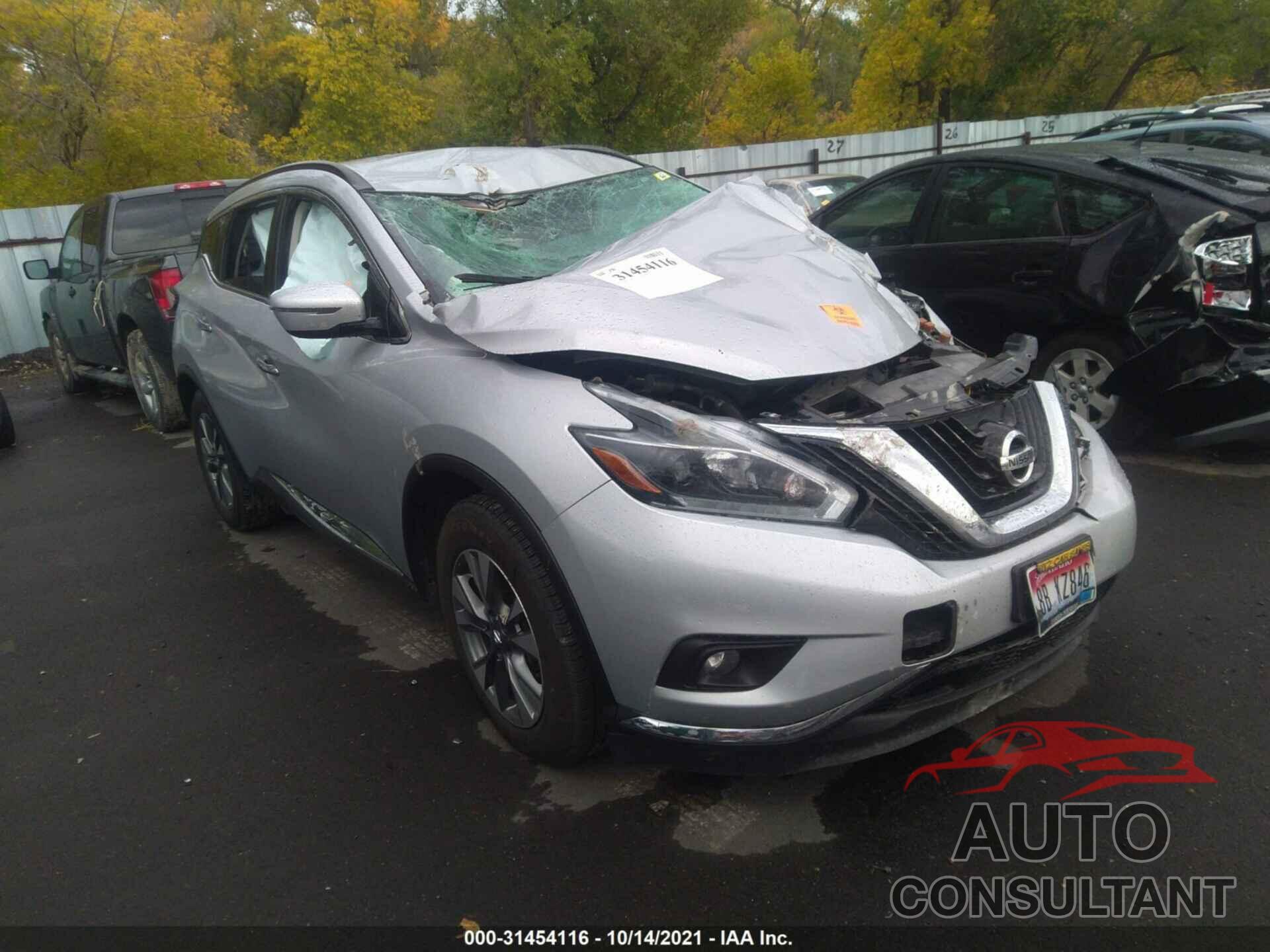 NISSAN MURANO 2018 - 5N1AZ2MH0JN107927