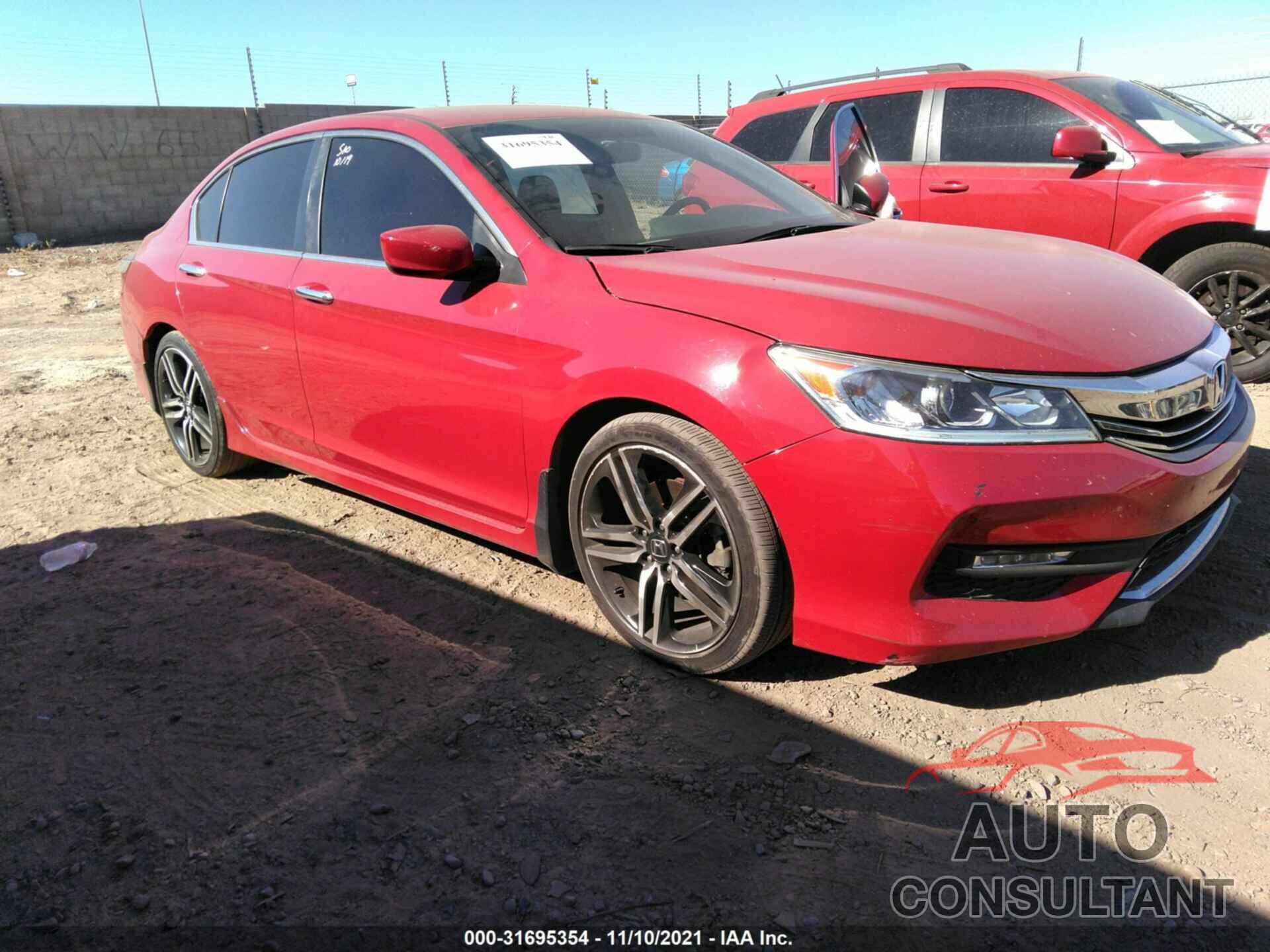 HONDA ACCORD SEDAN 2016 - 1HGCR2F51GA124236