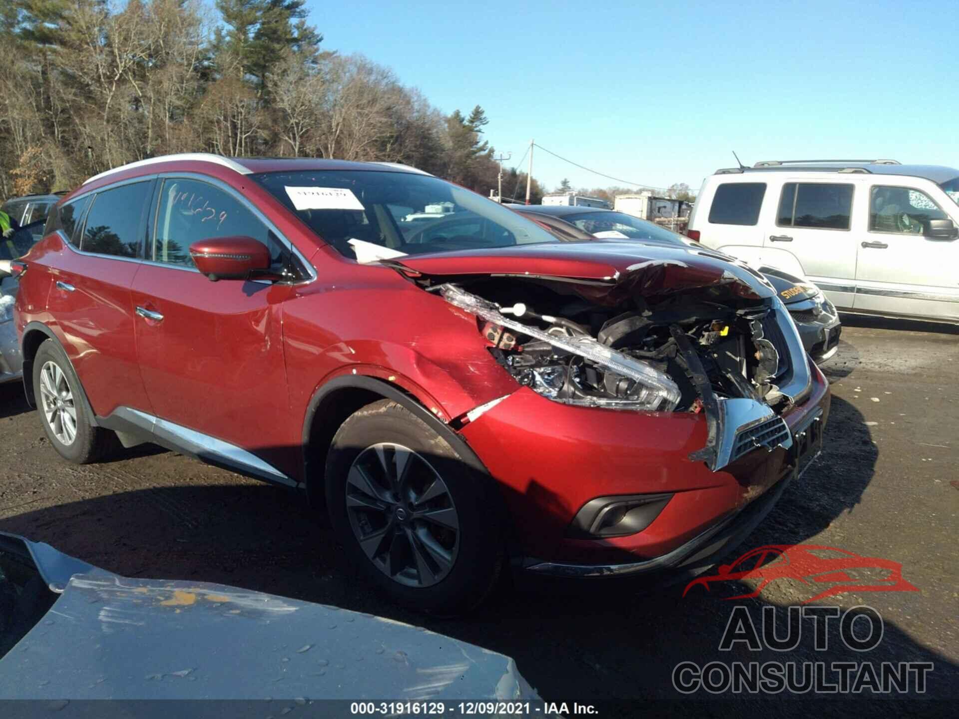 NISSAN MURANO 2018 - 5N1AZ2MH9JN111877