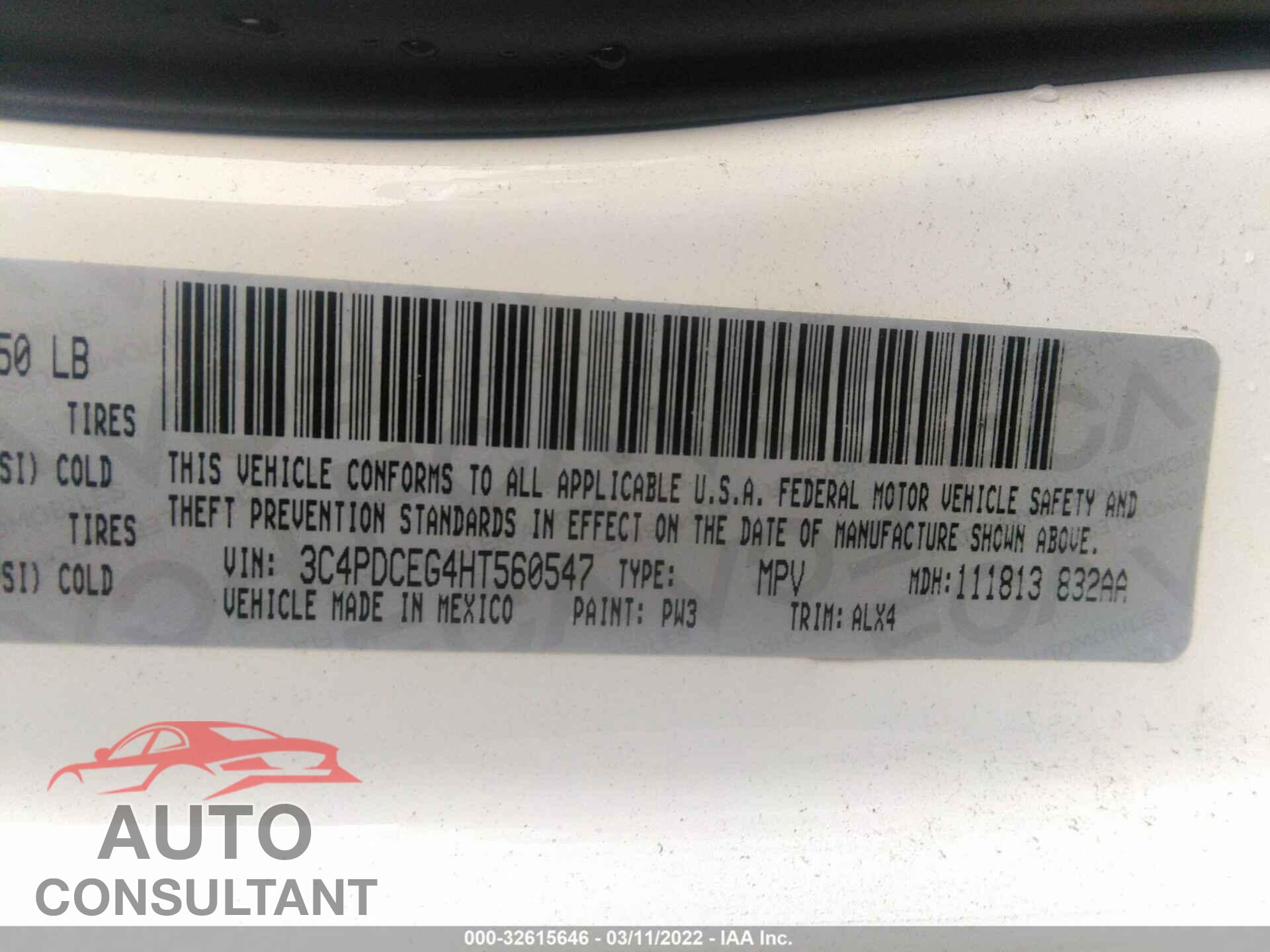 DODGE JOURNEY 2017 - 3C4PDCEG4HT560547